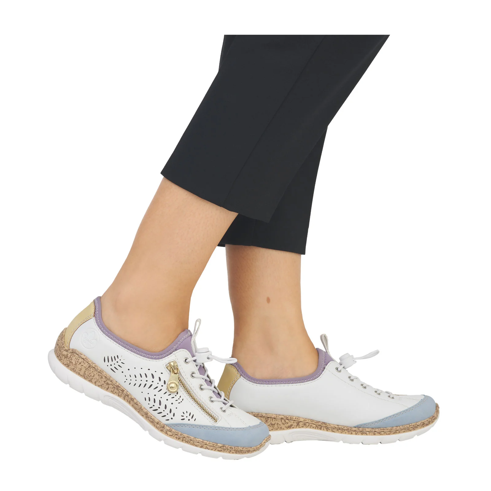 Rieker Nikita K6 Sneaker (Women) - Aqua/Weiss/Sun/Purple - Image 5