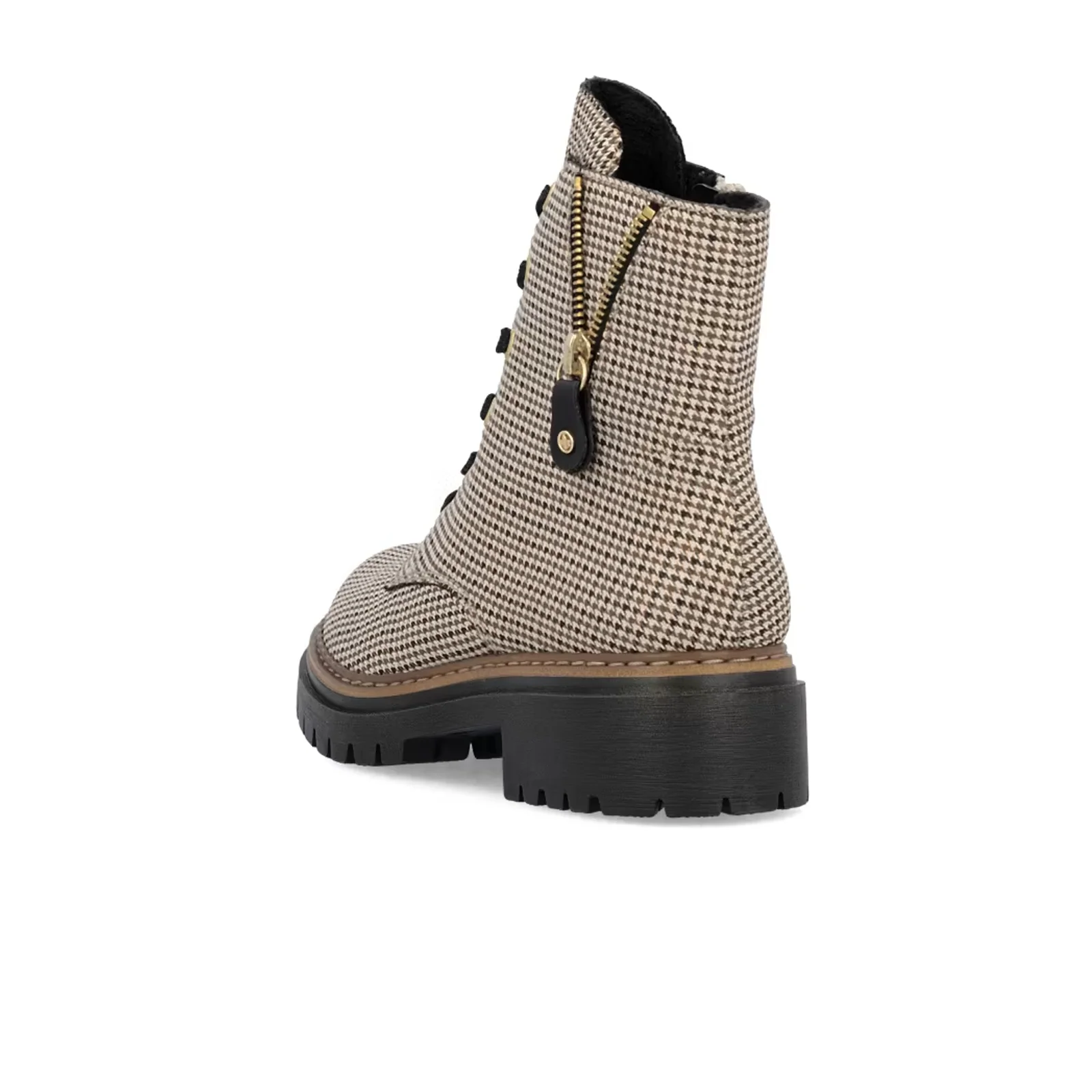 Rieker Pearl 17 Boot (Women) - Beige Schwarz/Schwarz Caroni - Image 6