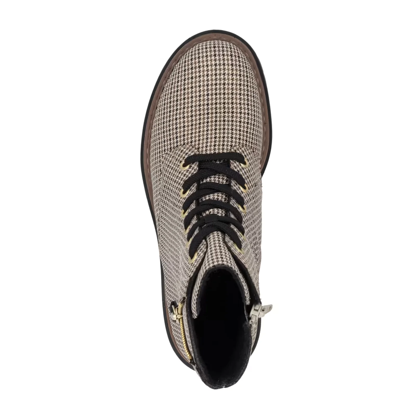 Rieker Pearl 17 Boot (Women) - Beige Schwarz/Schwarz Caroni - Image 7