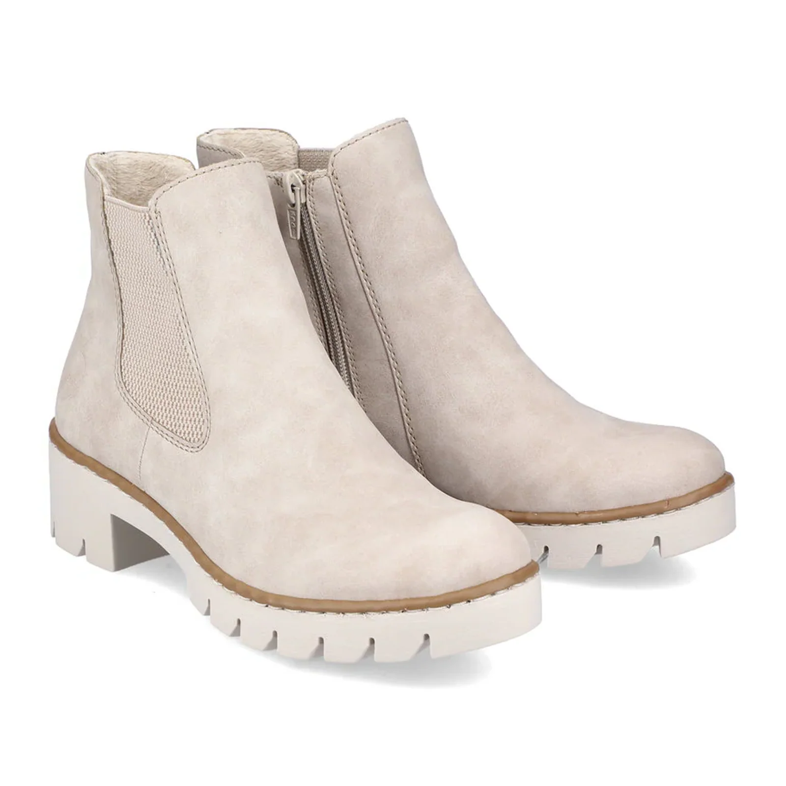 Rieker Prisca 72 Chelsea Boot (Women) - Beige - Image 3