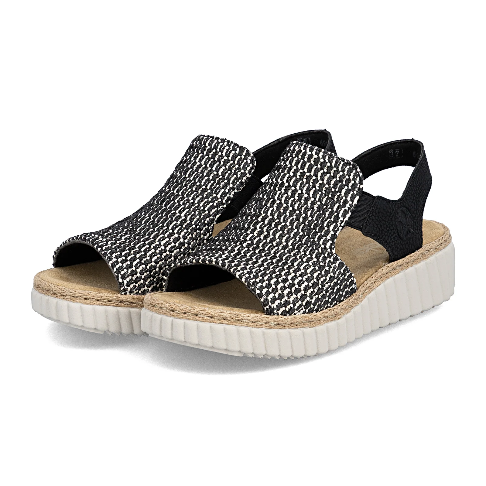 Rieker Rachel 76 Backstrap Sandal (Women) - Black Multi - Image 3