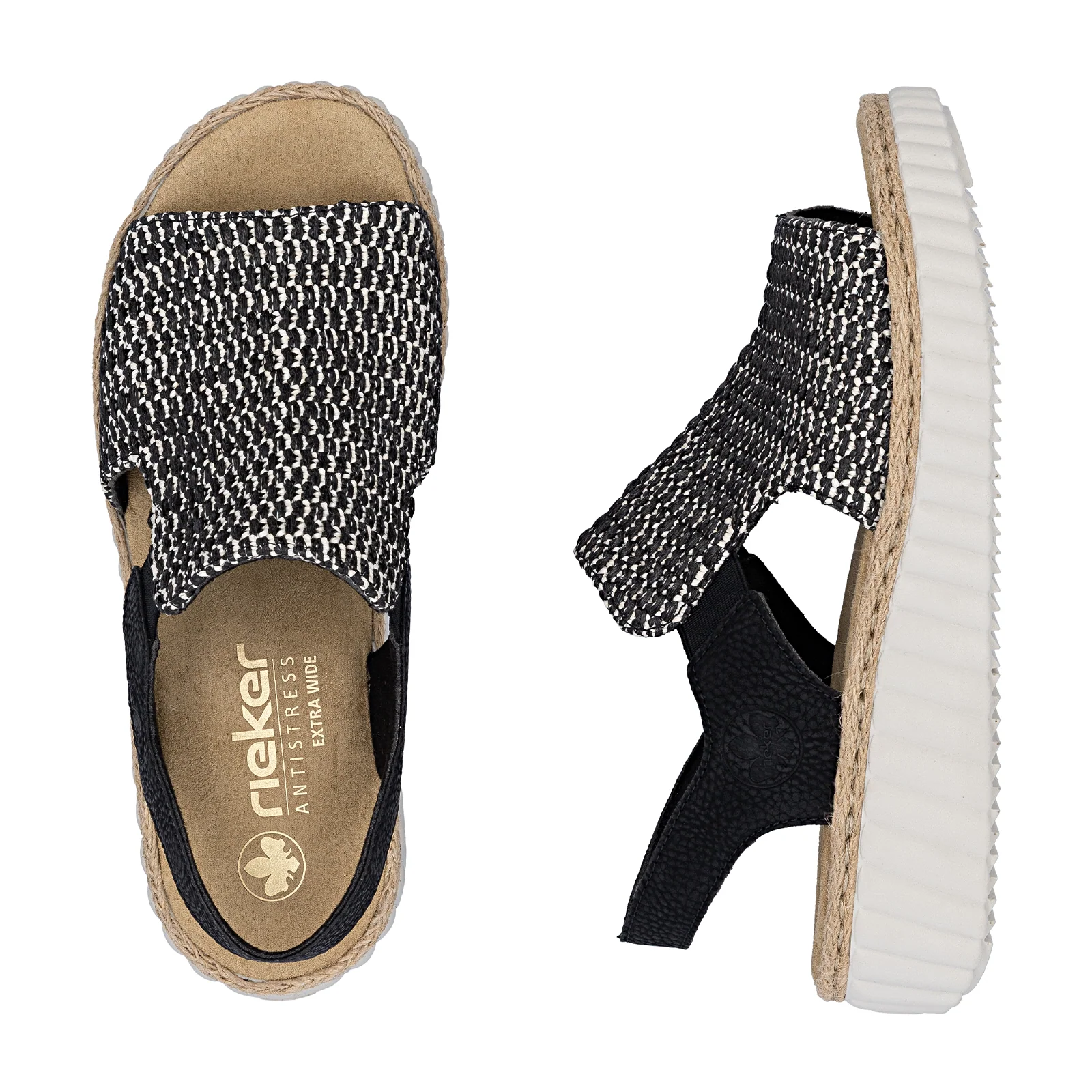 Rieker Rachel 76 Backstrap Sandal (Women) - Black Multi - Image 6