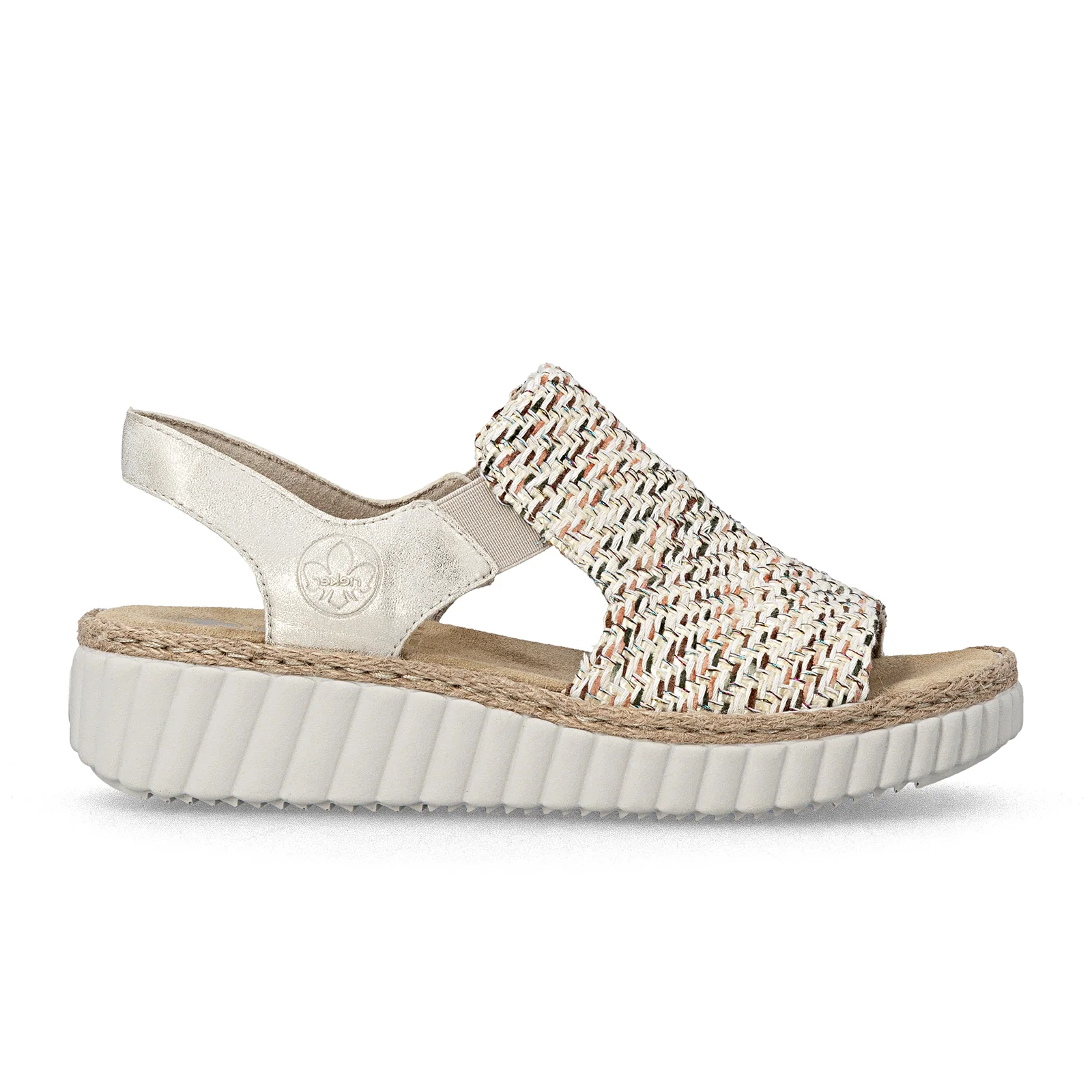 Rieker Rachel 76 Backstrap Sandal (Women) - Tan Multi