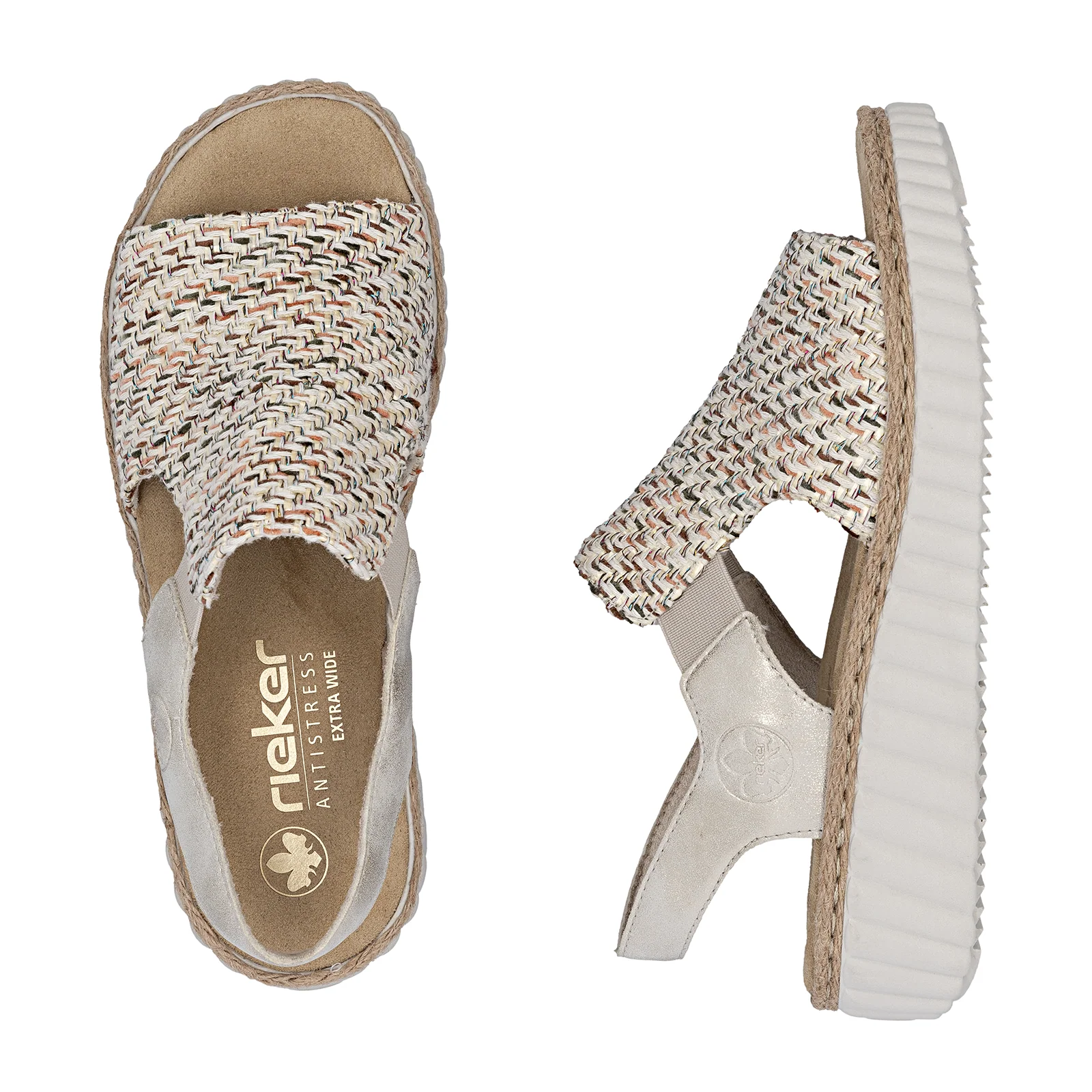 Rieker Rachel 76 Backstrap Sandal (Women) - Tan Multi - Image 6