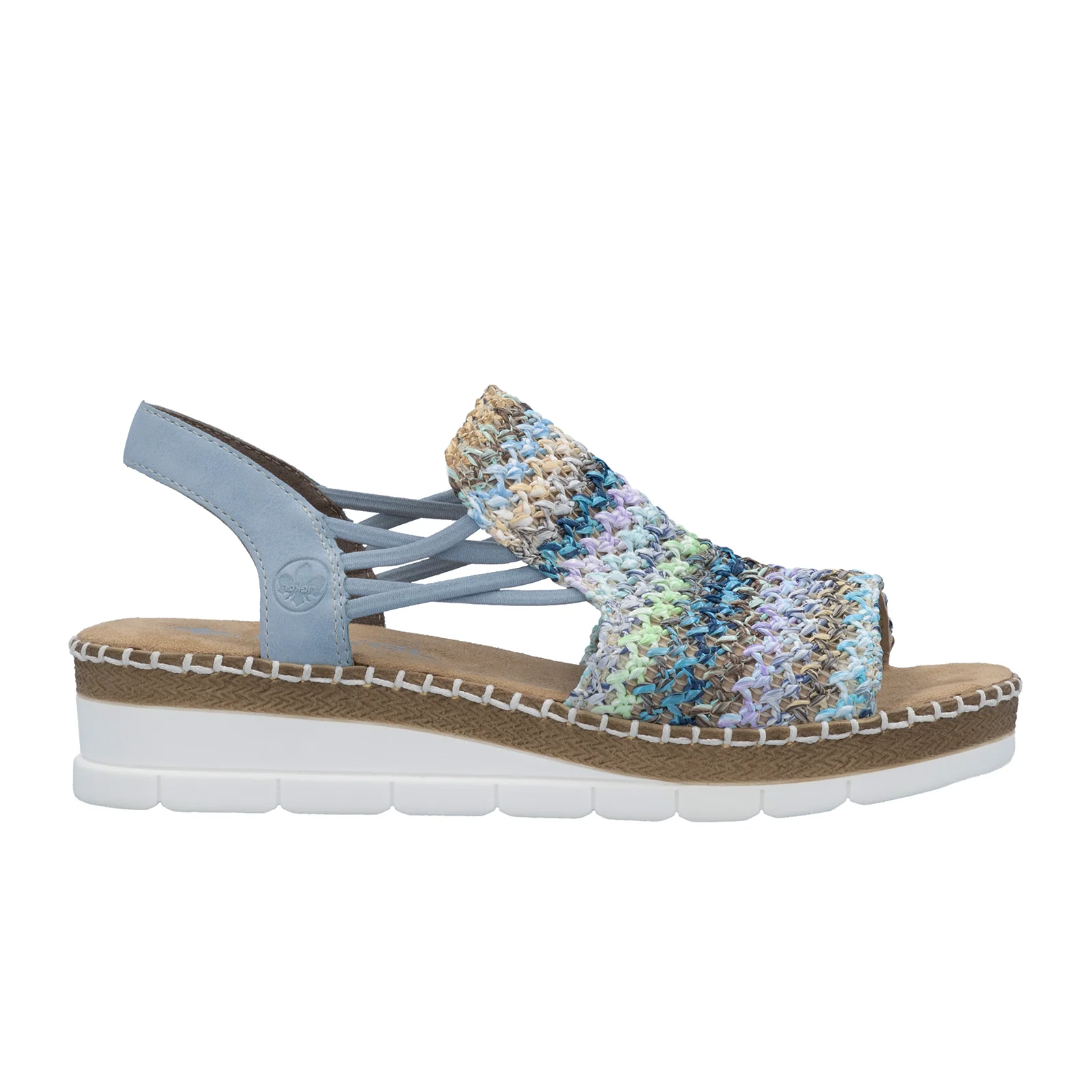 Rieker Regina 41 Backstrap Sandal (Women) - Blue Multi