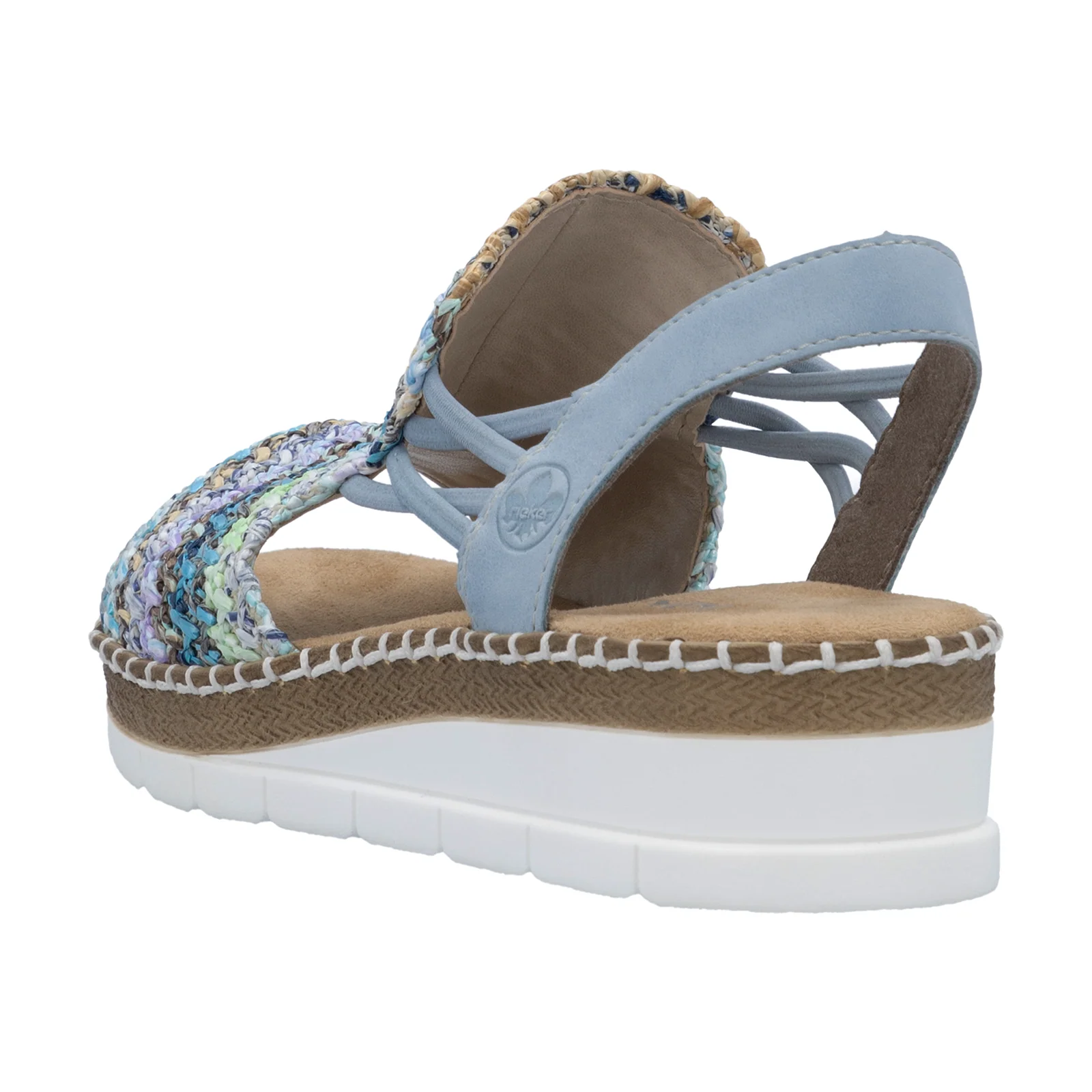 Rieker Regina 41 Backstrap Sandal (Women) - Blue Multi - Image 4