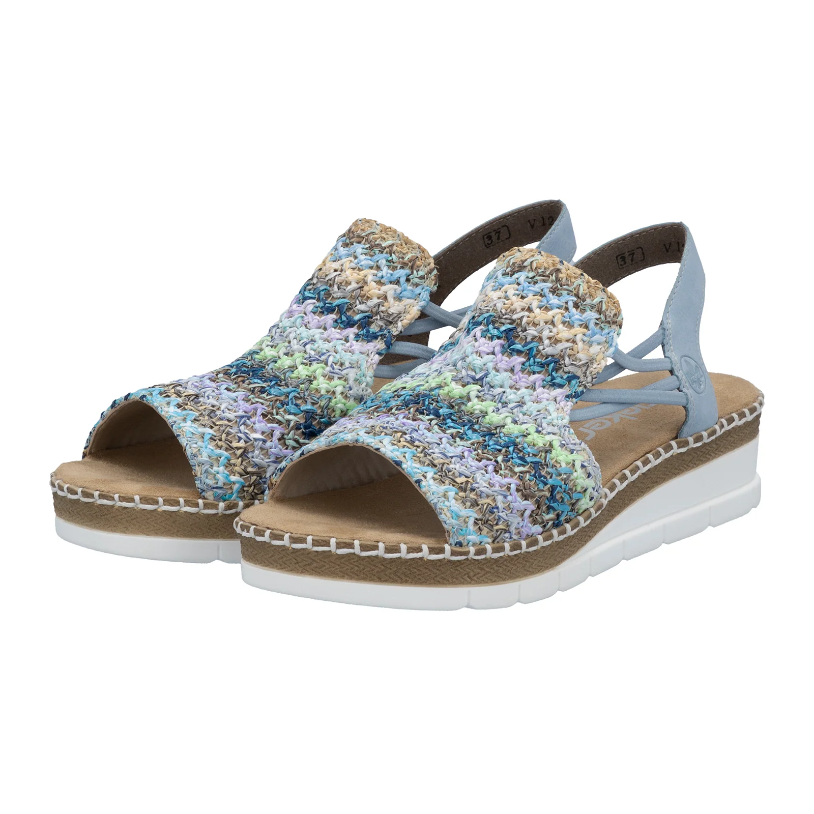 Rieker Regina 41 Backstrap Sandal (Women) - Blue Multi - Image 5