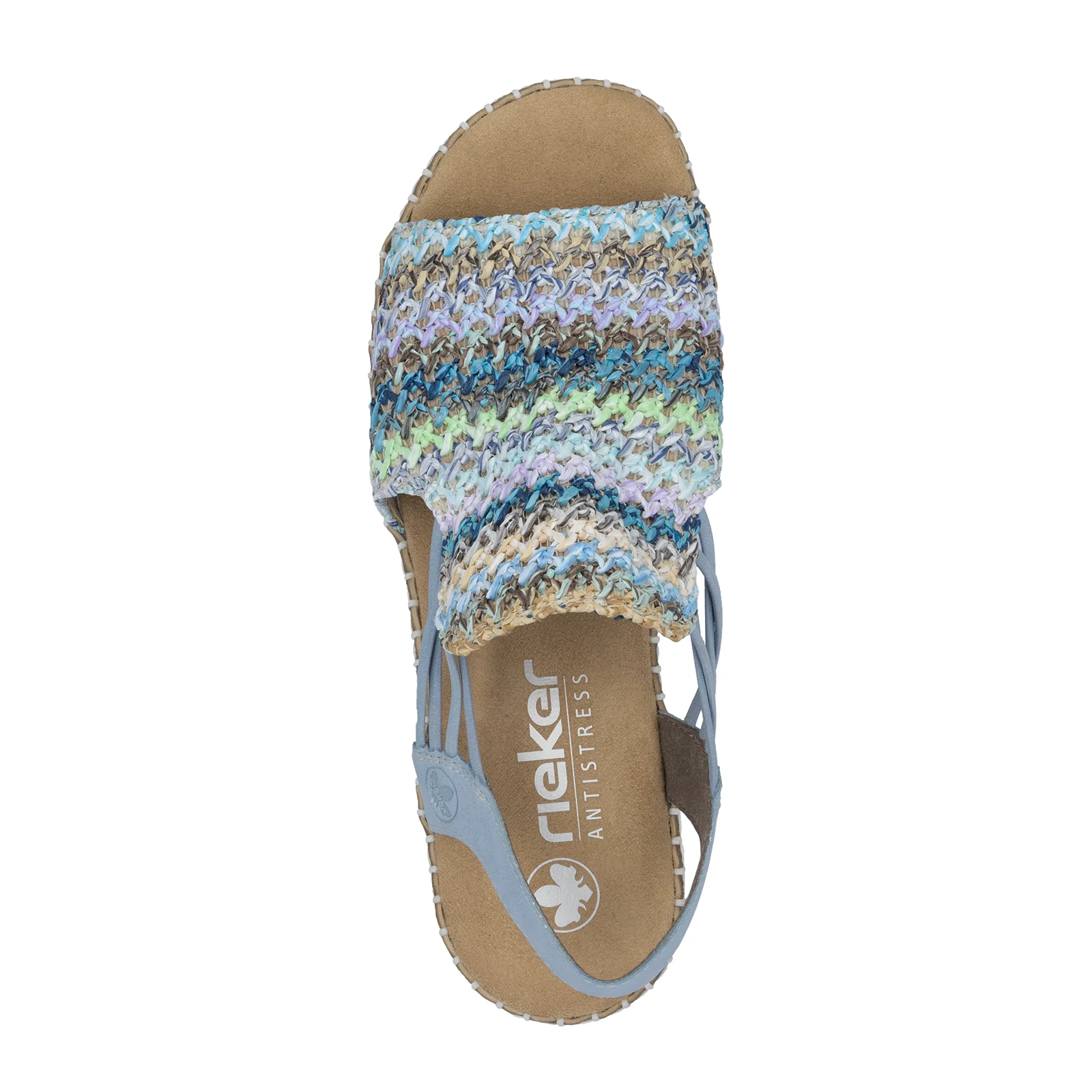 Rieker Regina 41 Backstrap Sandal (Women) - Blue Multi - Image 8