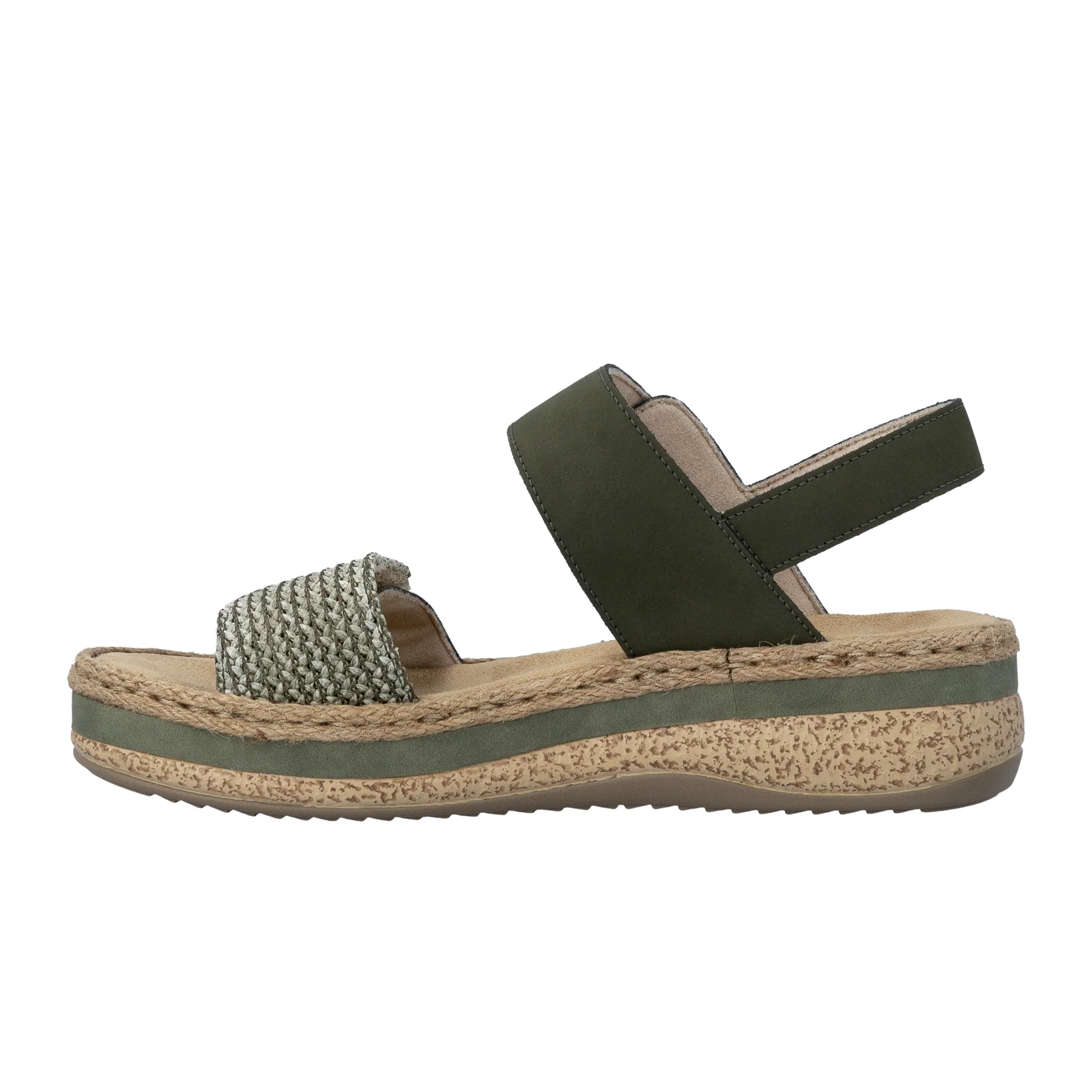 Rieker Regina 51 Wedge Sandal (Women) - Schilf/Moor - Image 2