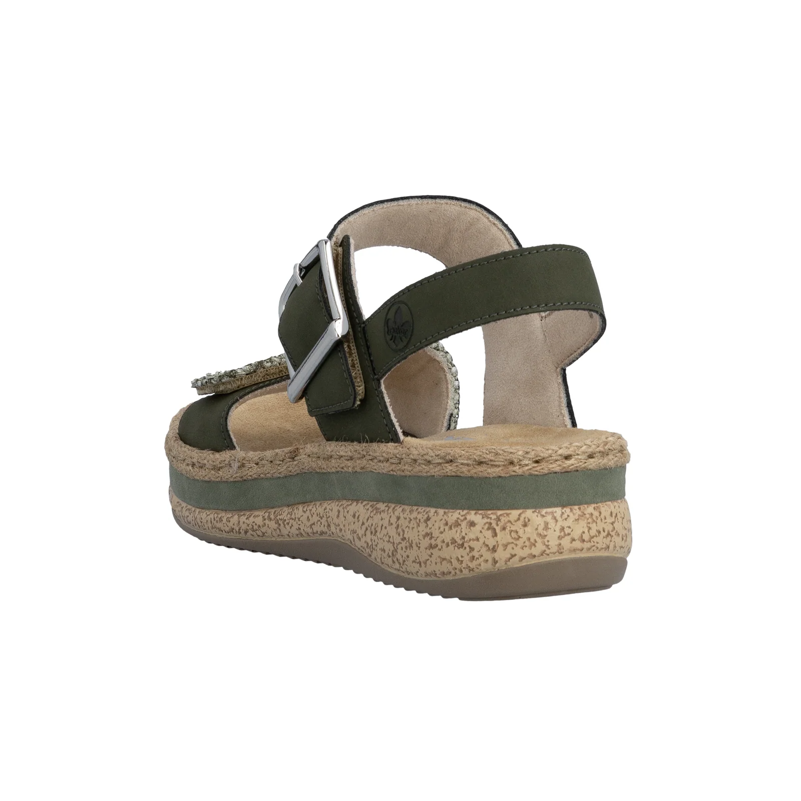 Rieker Regina 51 Wedge Sandal (Women) - Schilf/Moor - Image 4