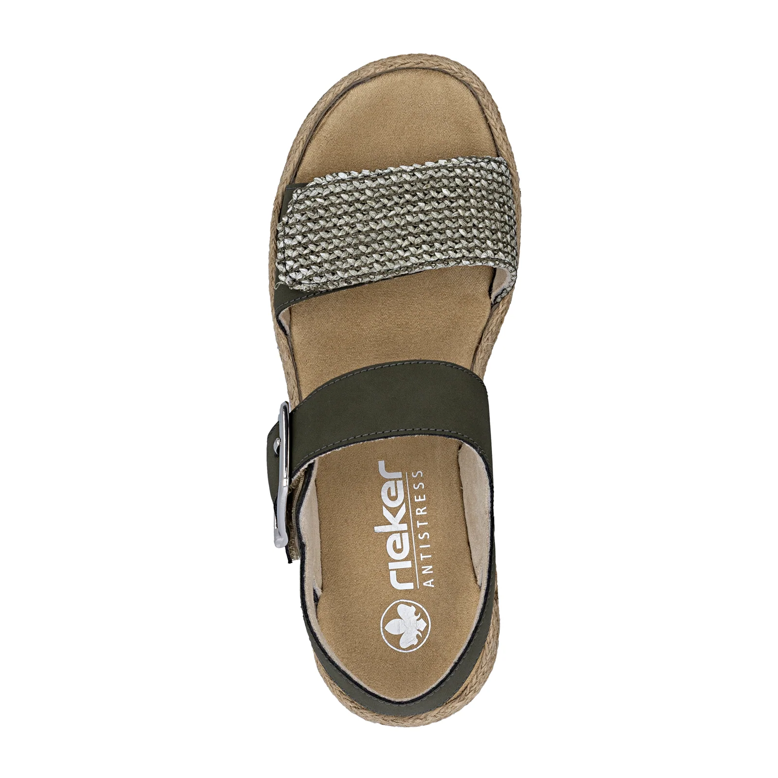 Rieker Regina 51 Wedge Sandal (Women) - Schilf/Moor - Image 6