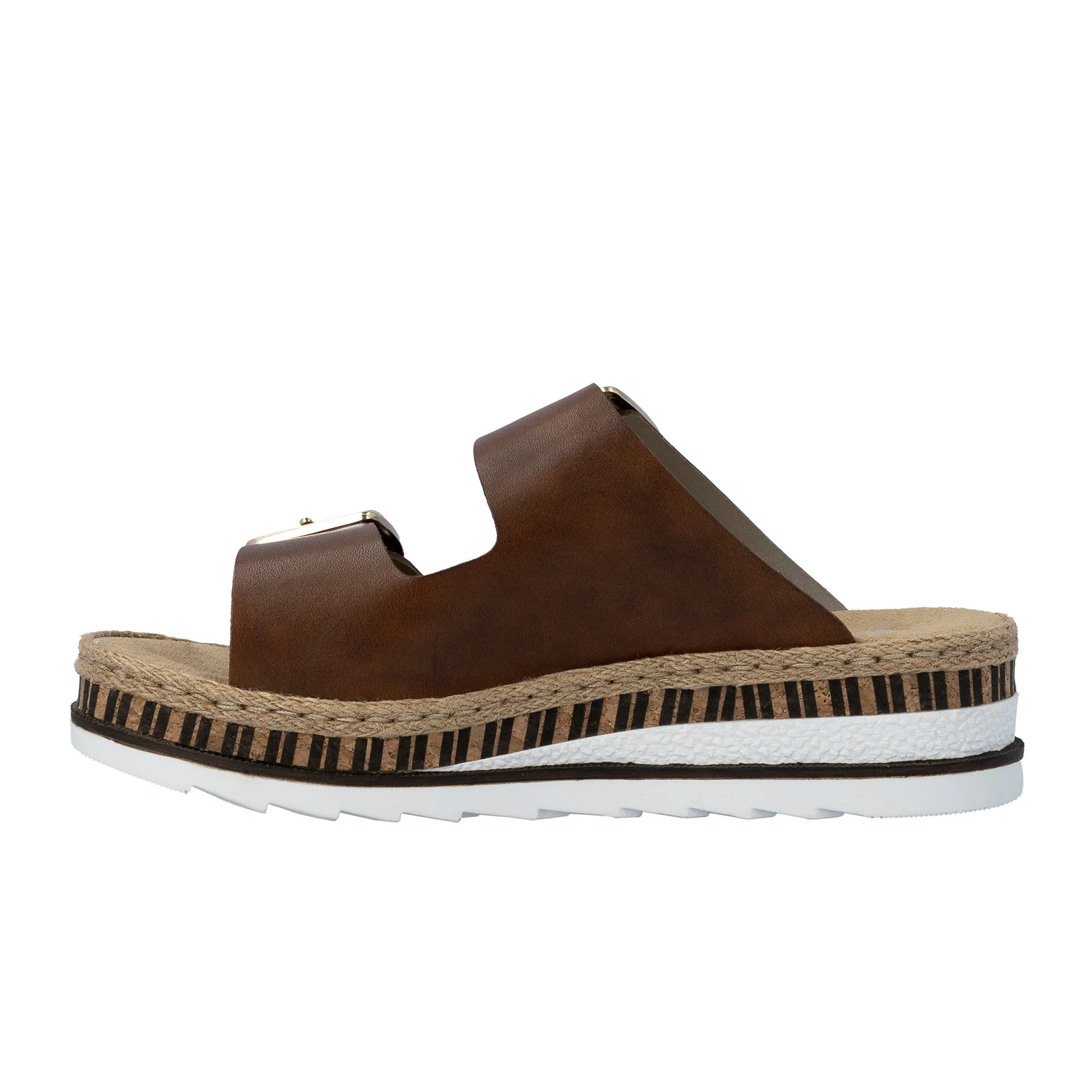 Rieker Regina 55 Slide Sandal (Women) - Brown - Image 2
