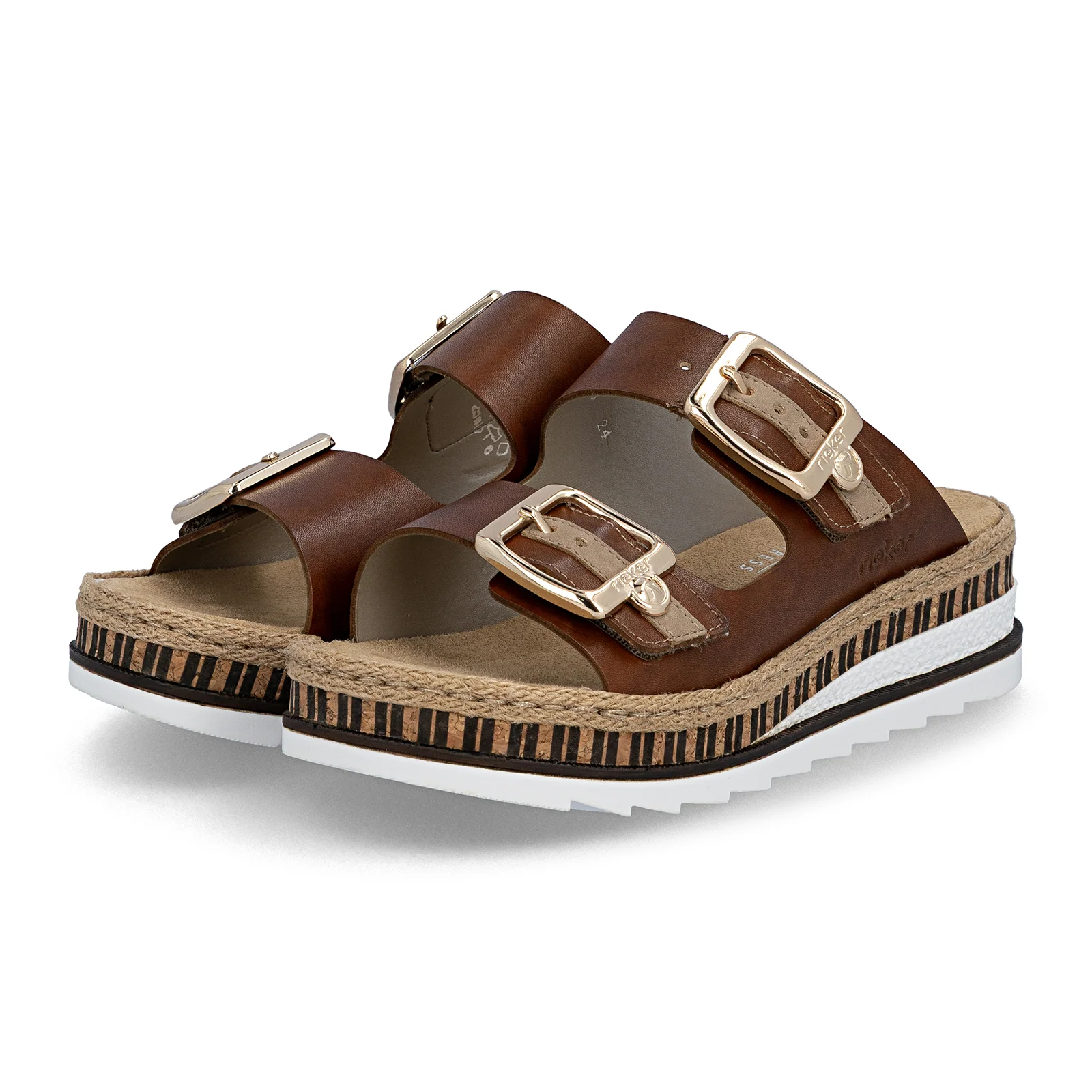 Rieker Regina 55 Slide Sandal (Women) - Brown - Image 4