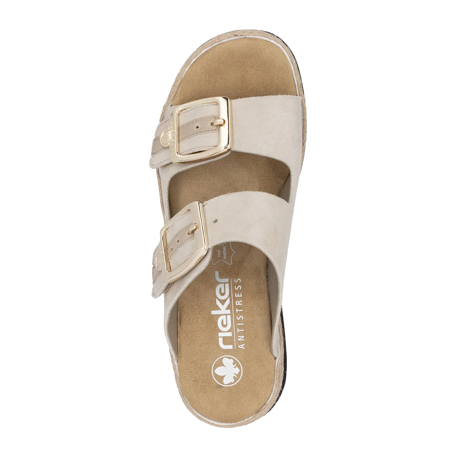 Rieker Regina 55 Slide Sandal (Women) - Iceberg/Nude - Image 6