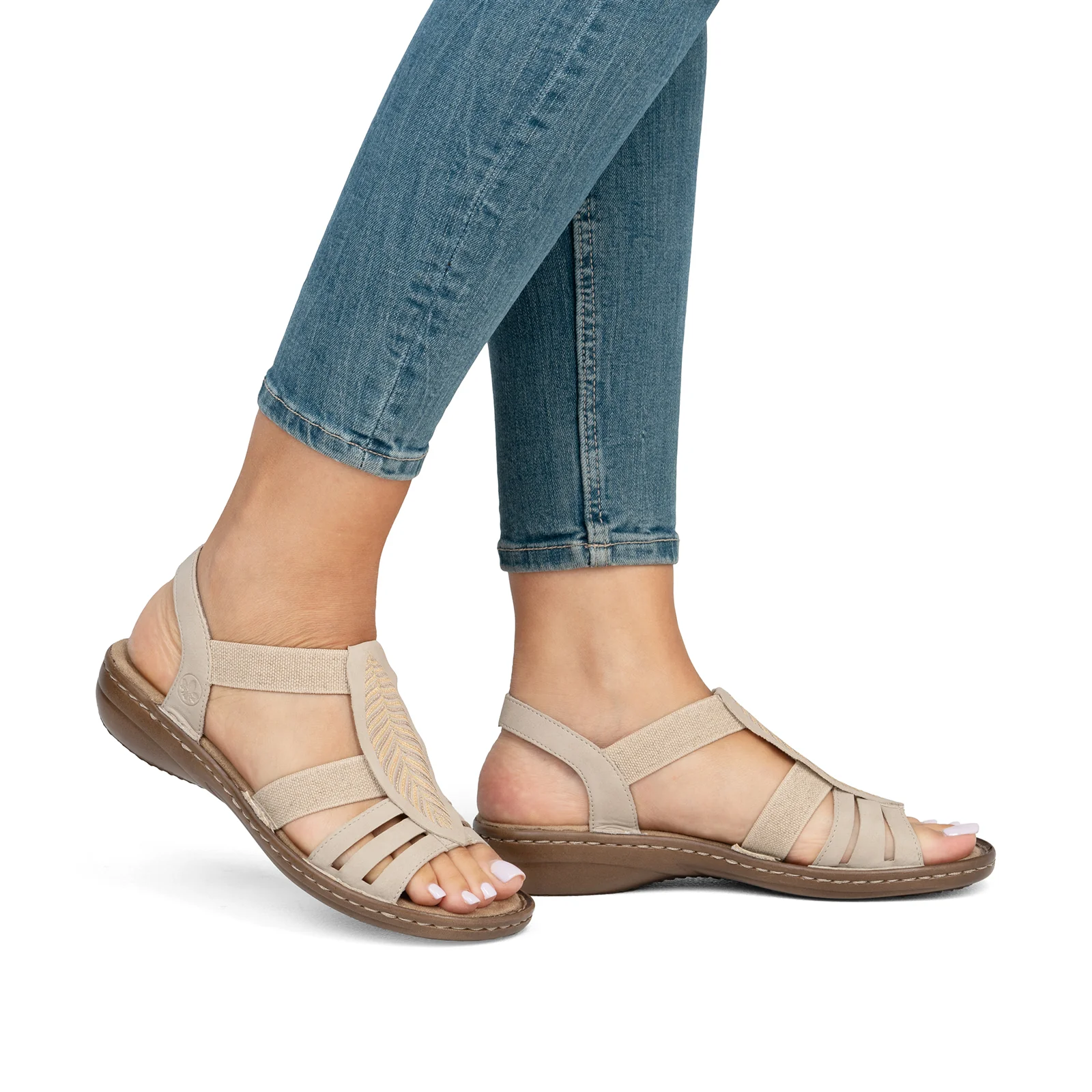 Rieker Regina C0 Backstrap Sandal (Women) - Ginger - Image 8