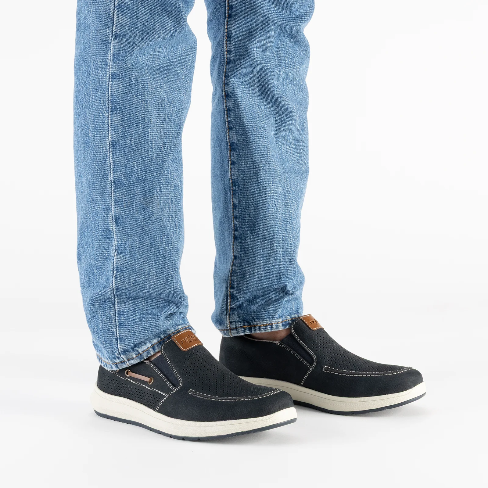 Rieker Reinhard 68 Slip On (Men) - Pazifik/Amaretto - Image 10