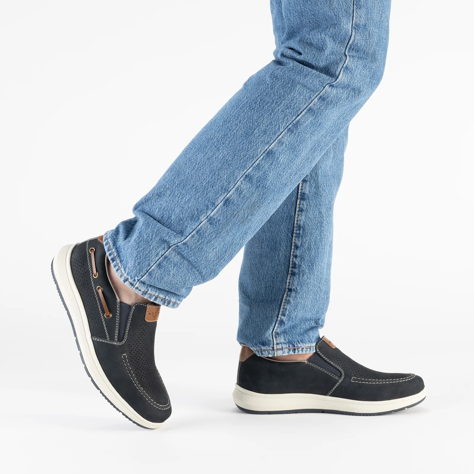 Rieker Reinhard 68 Slip On (Men) - Pazifik/Amaretto - Image 11