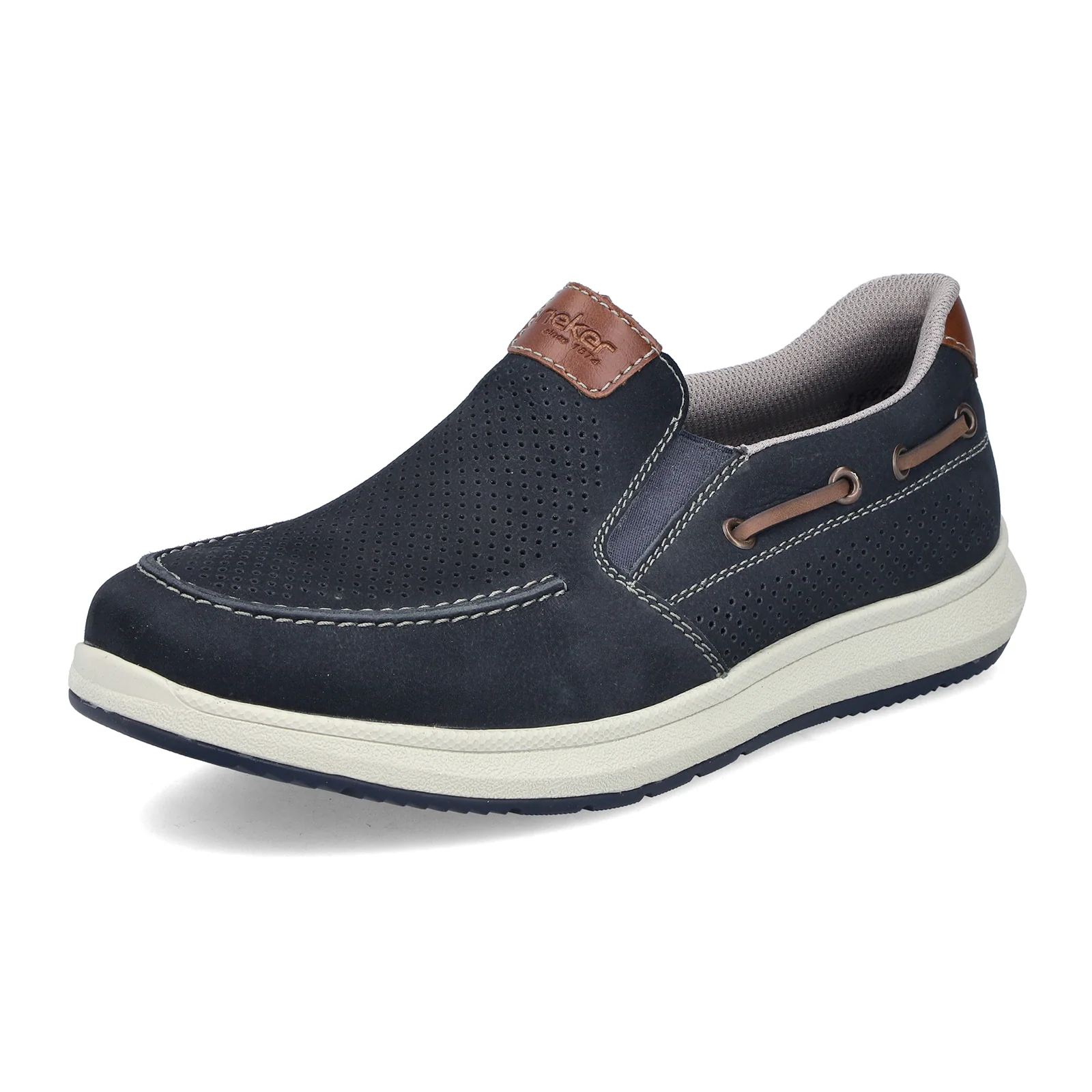 Rieker Reinhard 68 Slip On (Men) - Pazifik/Amaretto - Image 3