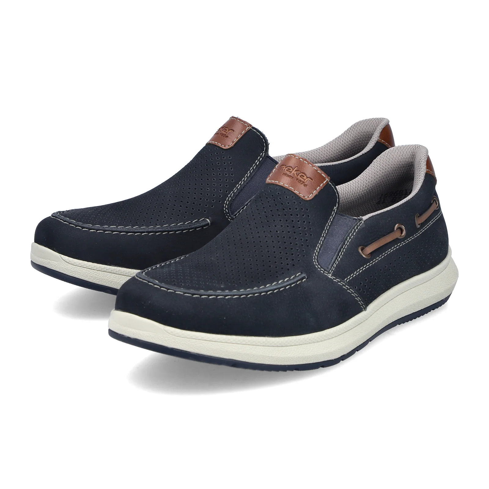 Rieker Reinhard 68 Slip On (Men) - Pazifik/Amaretto - Image 4