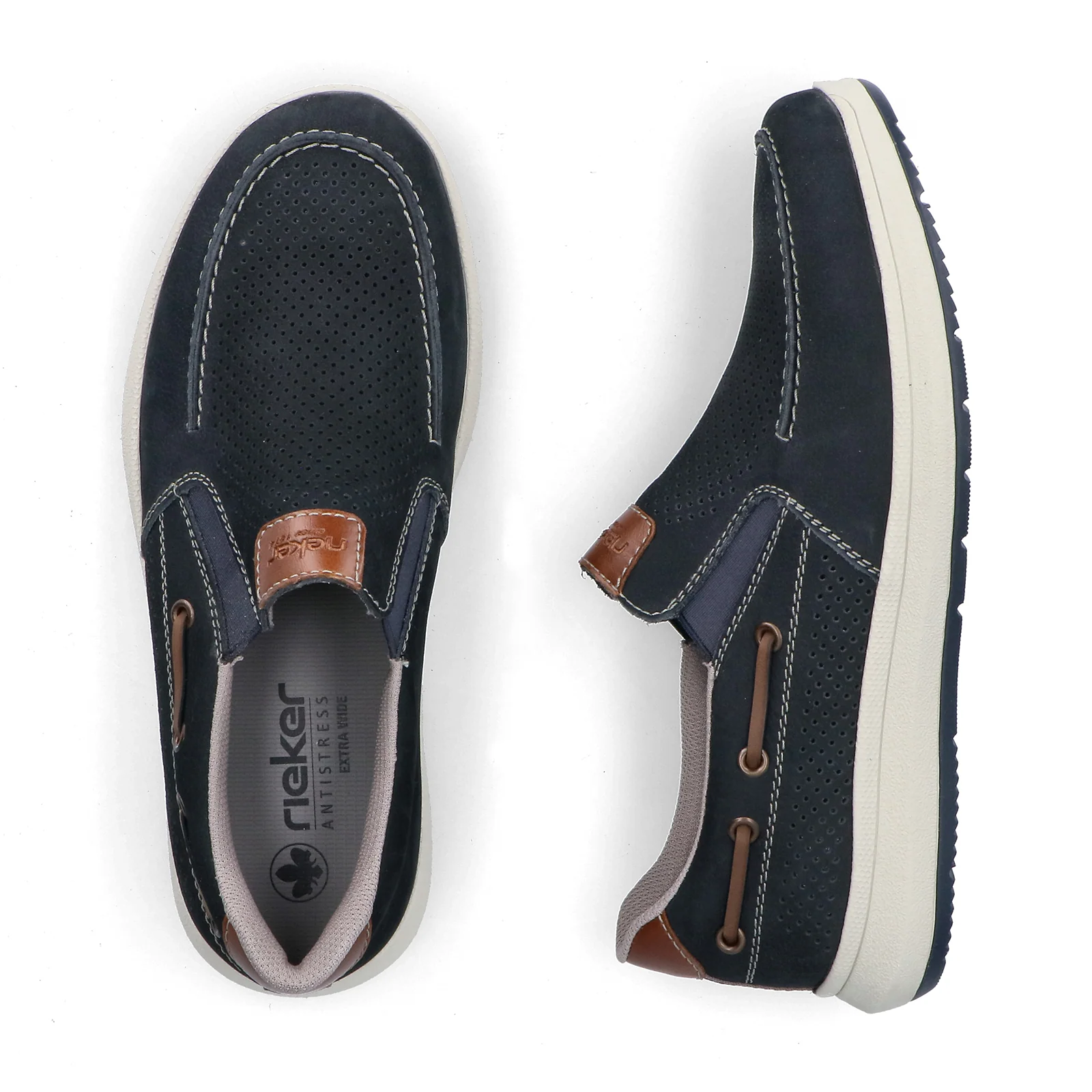 Rieker Reinhard 68 Slip On (Men) - Pazifik/Amaretto - Image 7