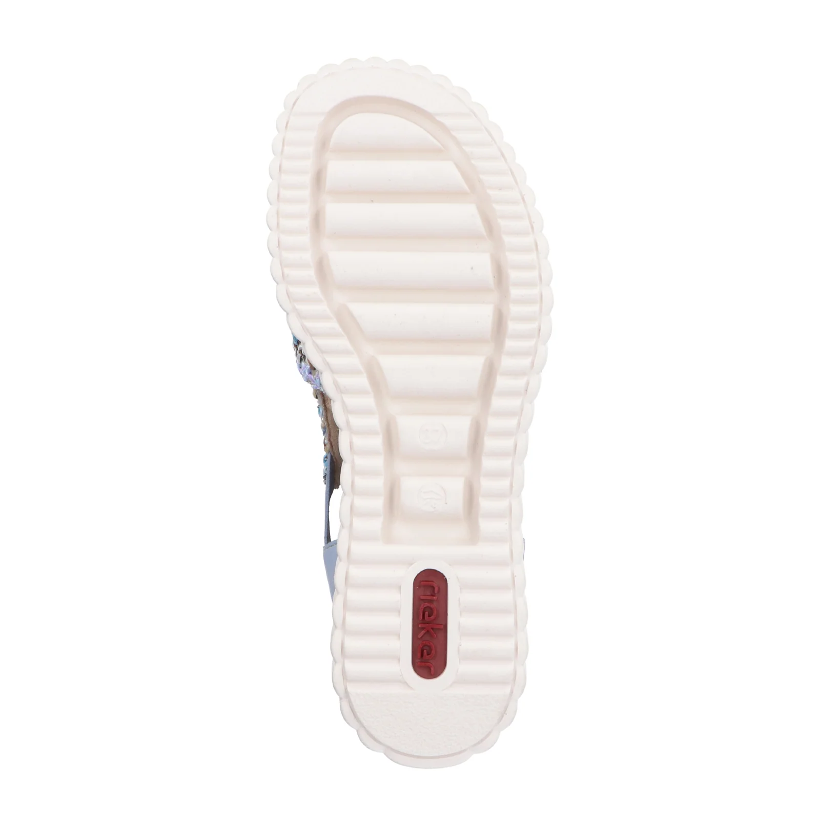 Rieker Rose 72 Wedge Sandal (Women) - Blue Multi/Aqua - Image 5