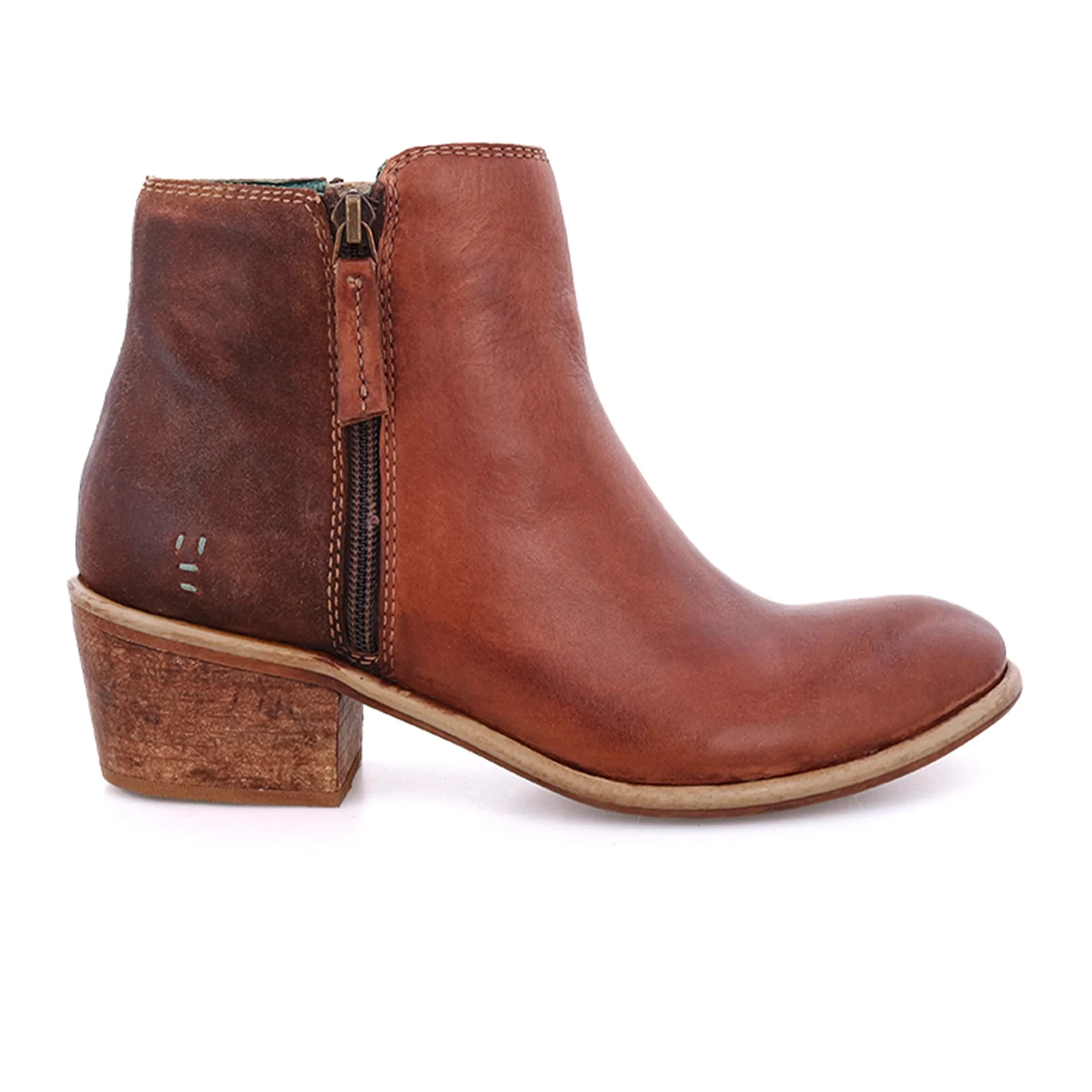 ROAN Liz Heeled Ankle Boot (Women) - Roan Almond