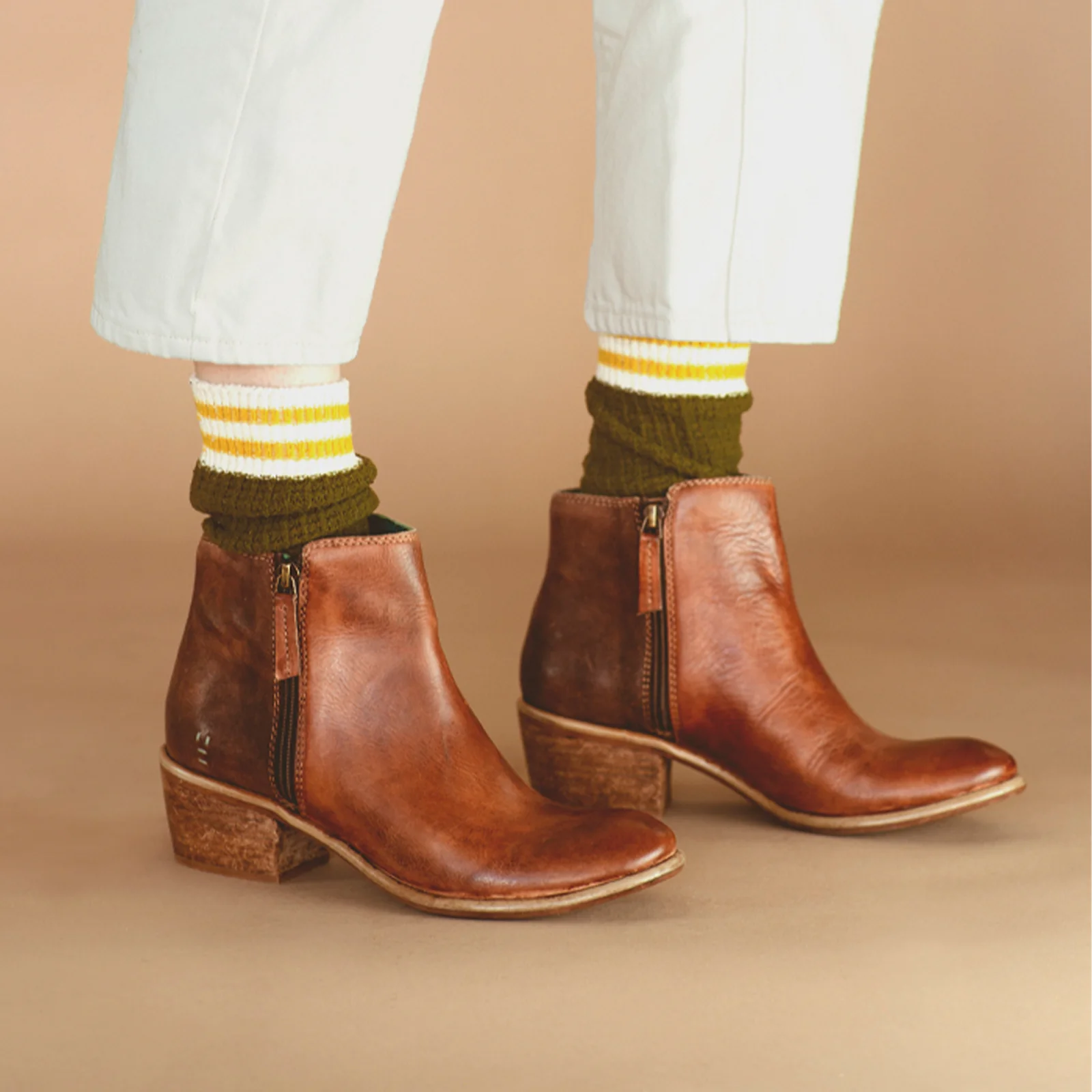 ROAN Liz Heeled Ankle Boot (Women) - Roan Almond - Image 5