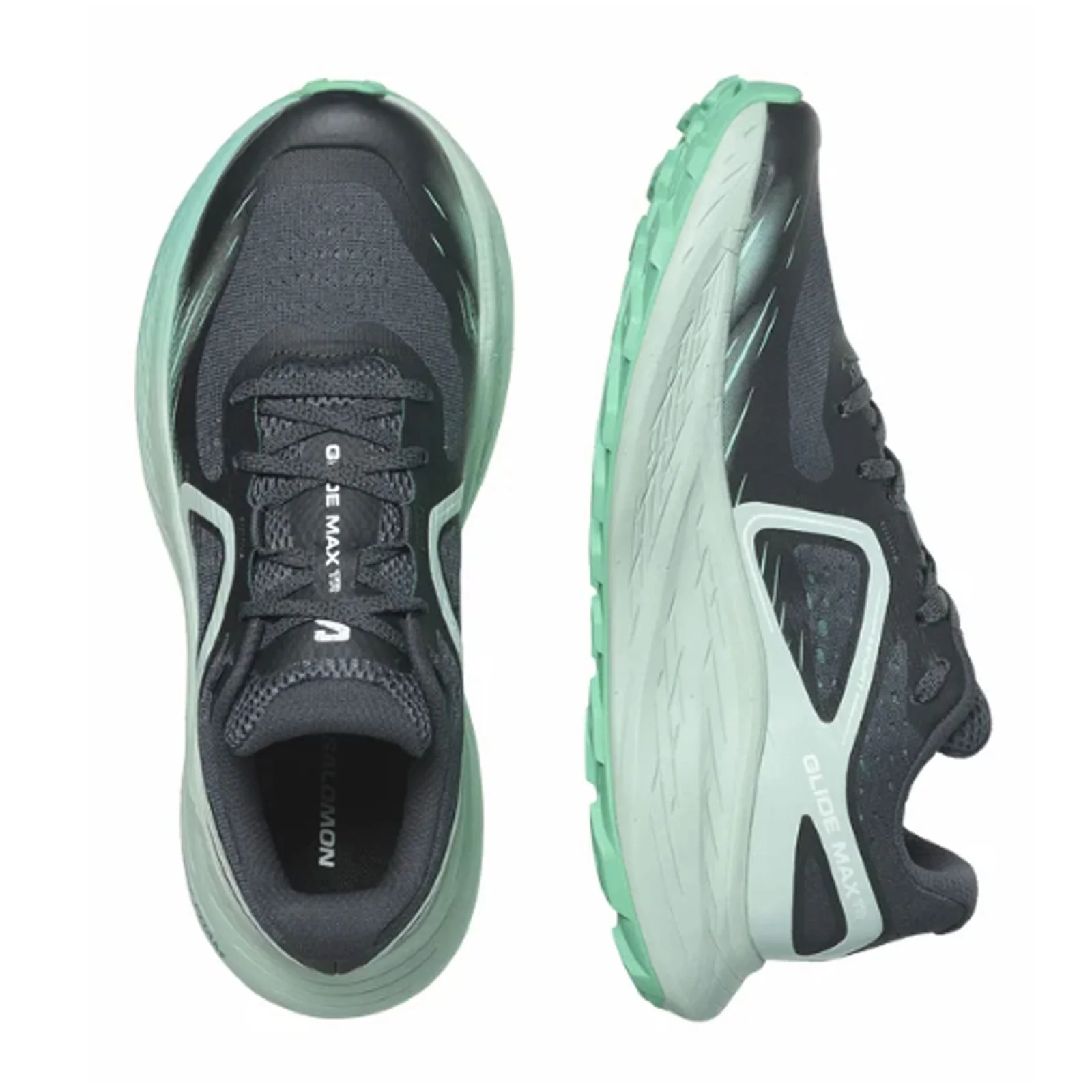 Salomon Glide Max TR Running Shoe (Women) - Ebony/Blue Haze/Cockatoo - Image 2
