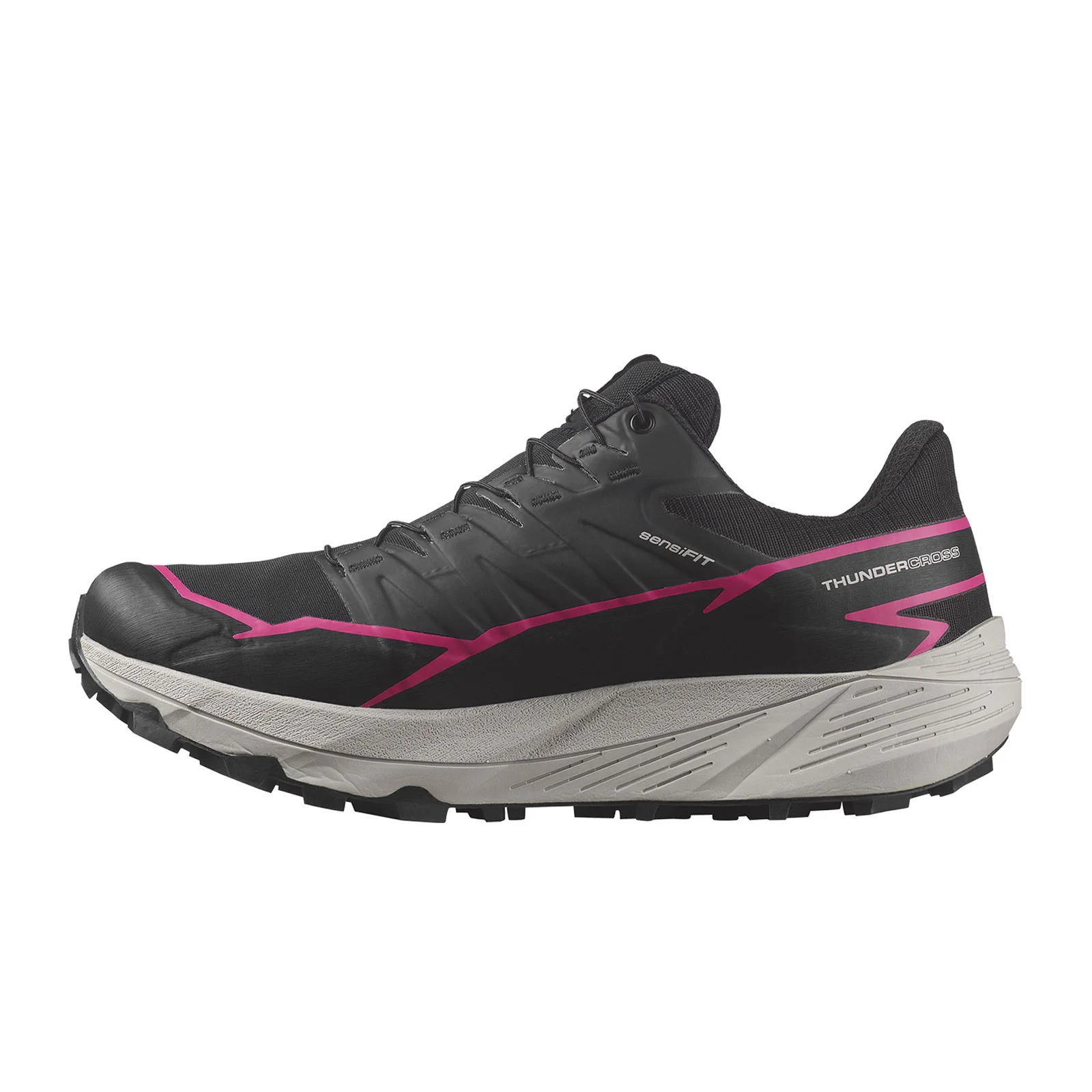 Salomon Thundercross GTX Trail Running Shoe (Women) - Black/Black/Pink Glo - Image 2