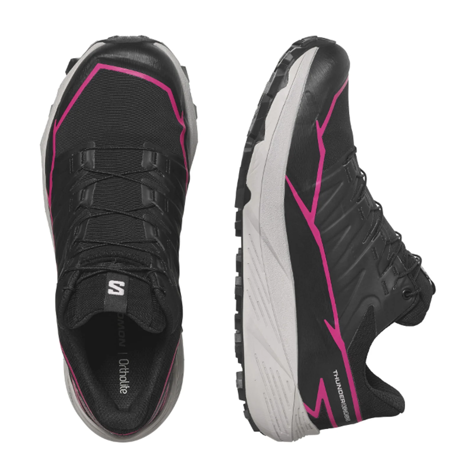 Salomon Thundercross GTX Trail Running Shoe (Women) - Black/Black/Pink Glo - Image 3