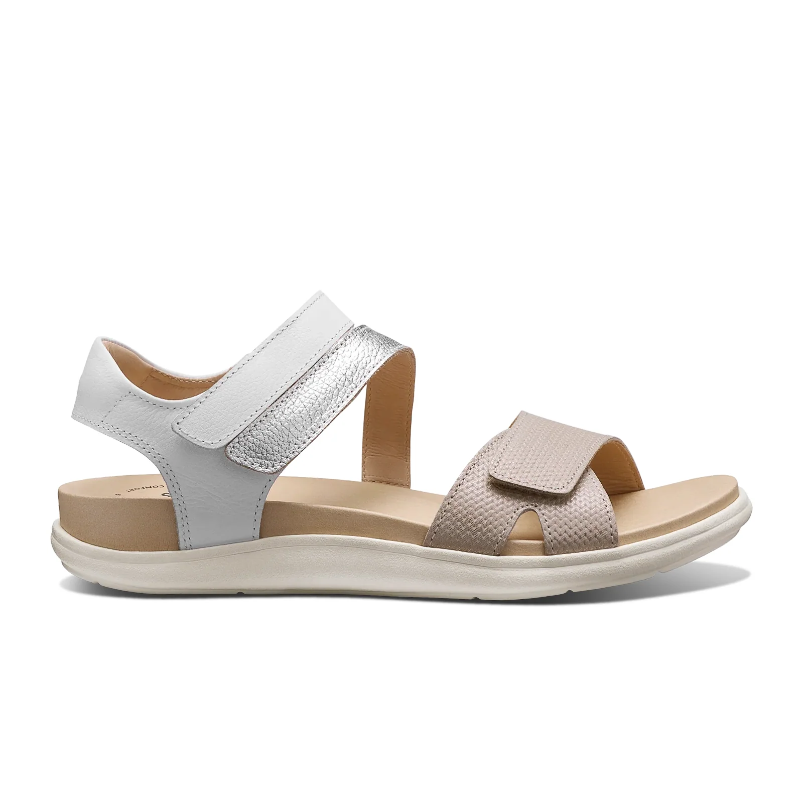 Samuel Hubbard Capri Backstrap Sandal (Women) - Textured Pearl Leather