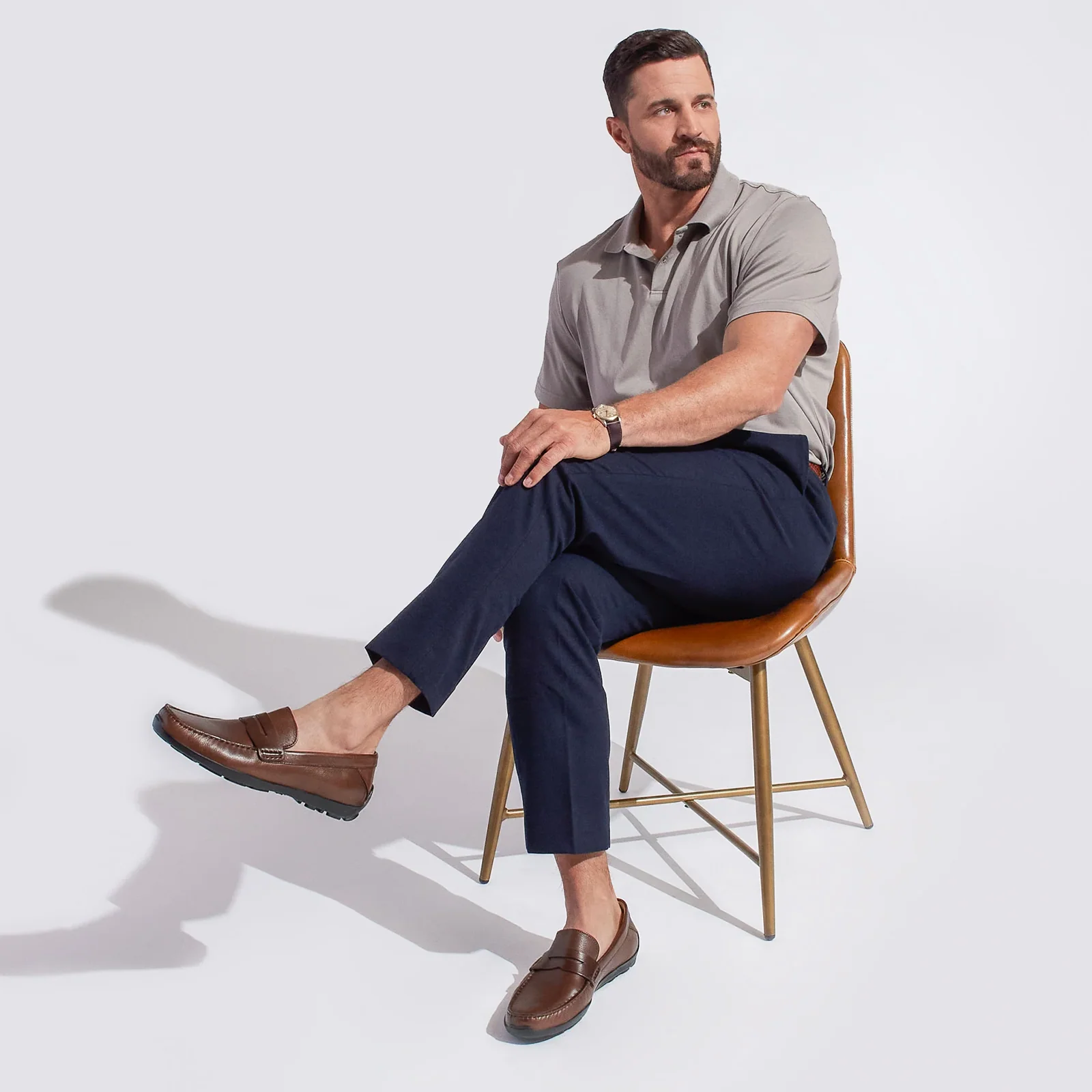 Samuel Hubbard Free Spirit Slip On (Men) - Brown Leather - Image 6