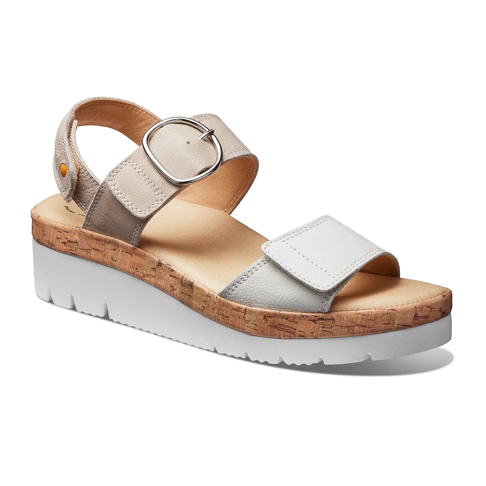 Samuel Hubbard Portola Backstrap Sandal (Women) - Two Tone White Leather - Image 2