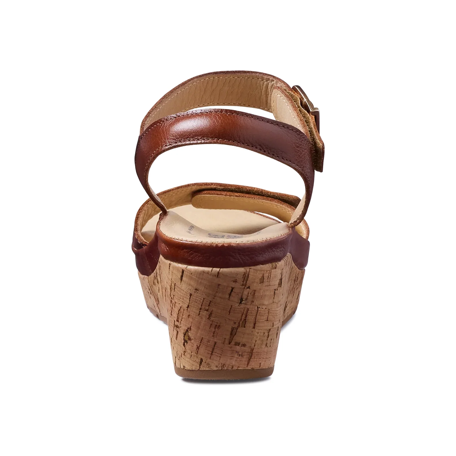Samuel Hubbard Portola Two Strap Wedge Sandal (Women) - Cognac Leather - Image 4