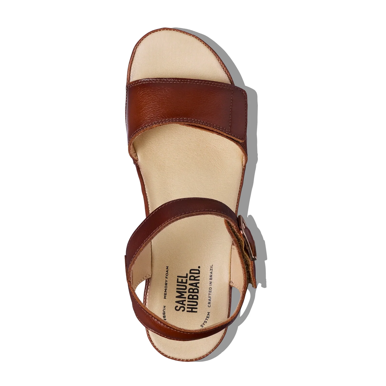 Samuel Hubbard Portola Two Strap Wedge Sandal (Women) - Cognac Leather - Image 5