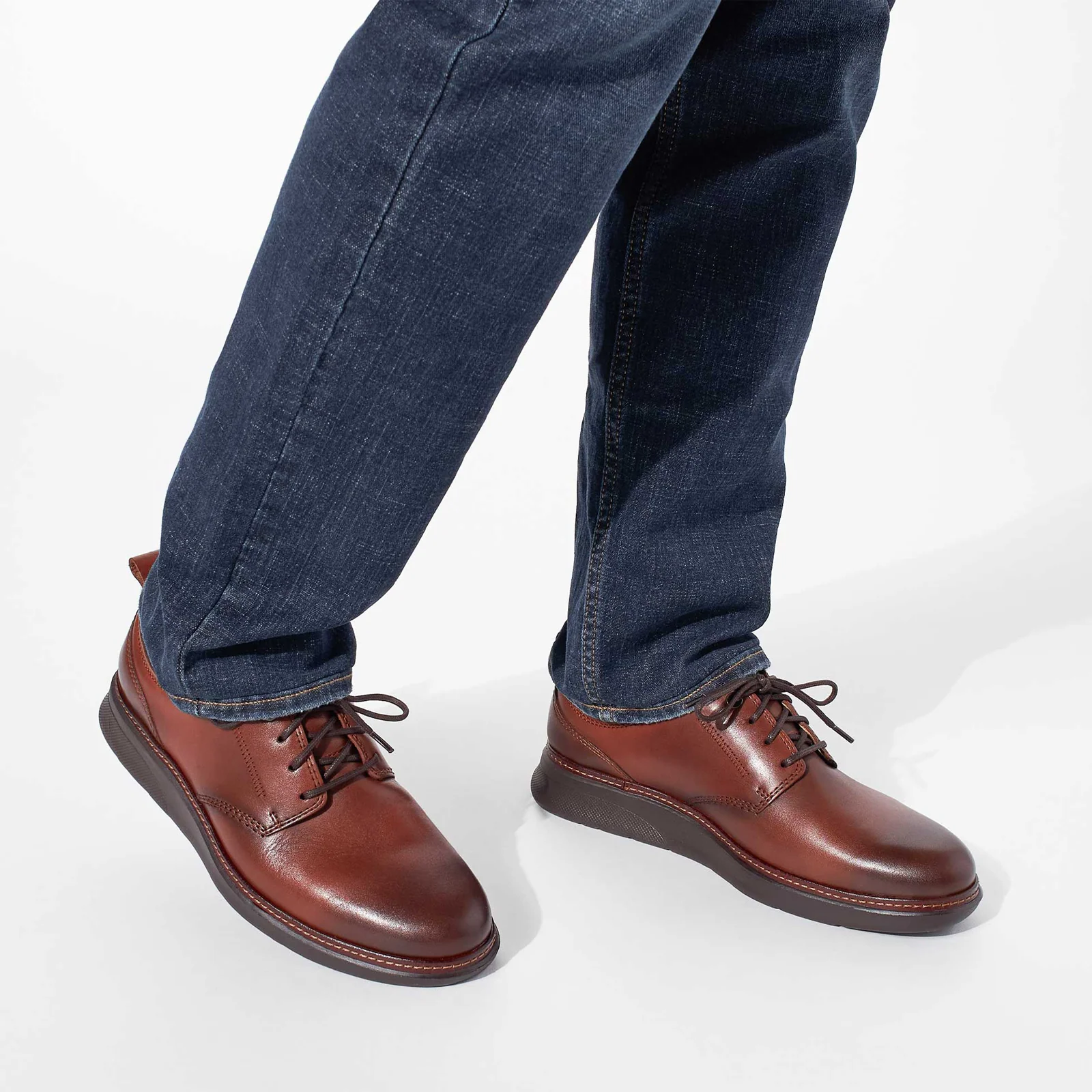Samuel Hubbard Rafael Hybrid Lace Up (Men) - Cognac Leather - Image 7
