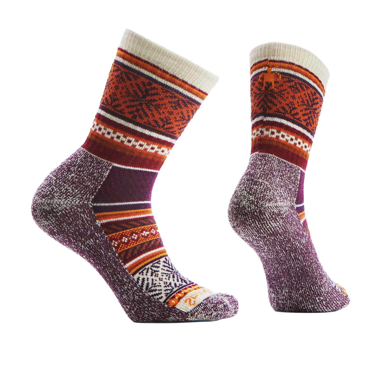 Smartwool Everyday Cozy Fair Isle Sweater Crew Sock (Unisex) - Moonbeam