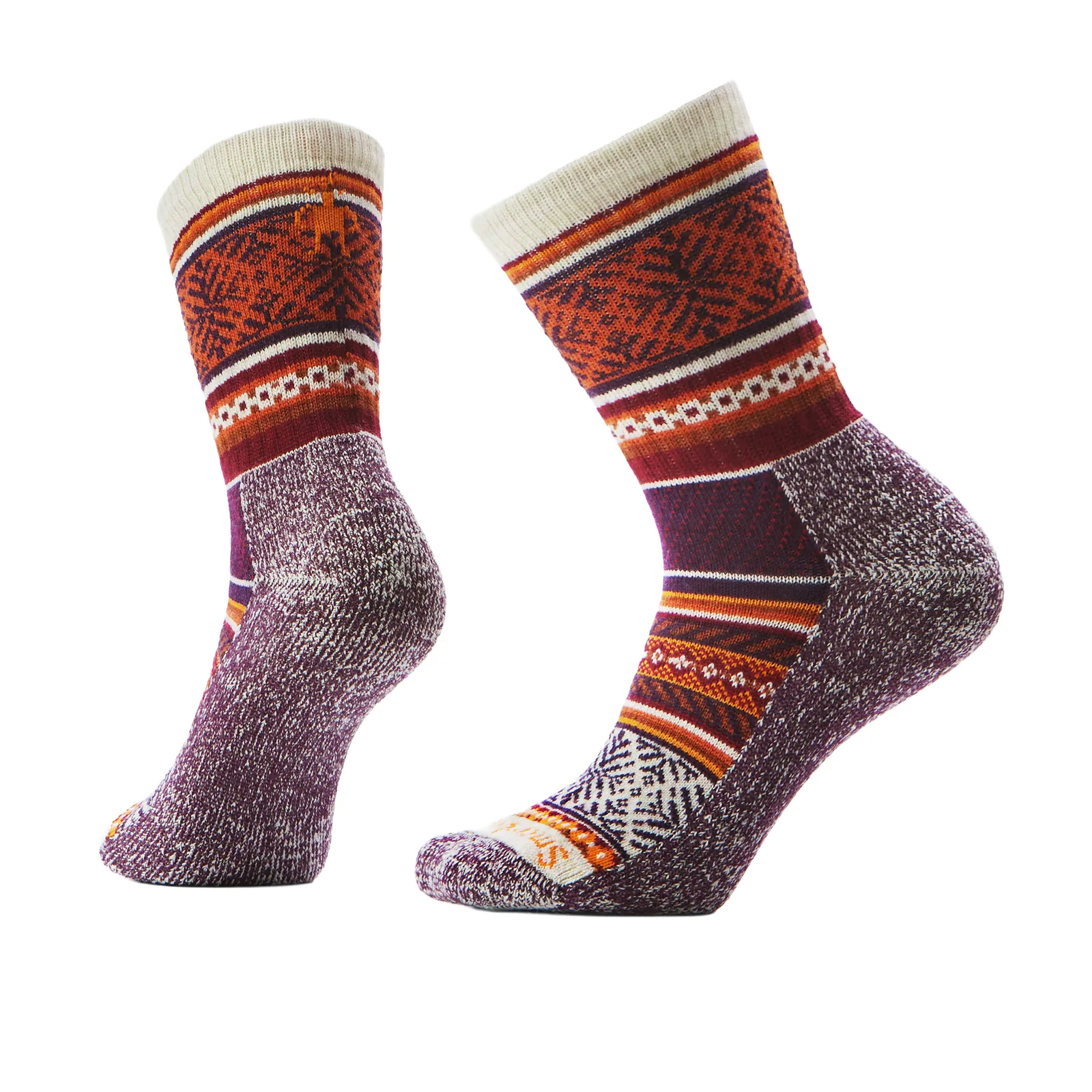 Smartwool Everyday Cozy Fair Isle Sweater Crew Sock (Unisex) - Moonbeam - Image 2
