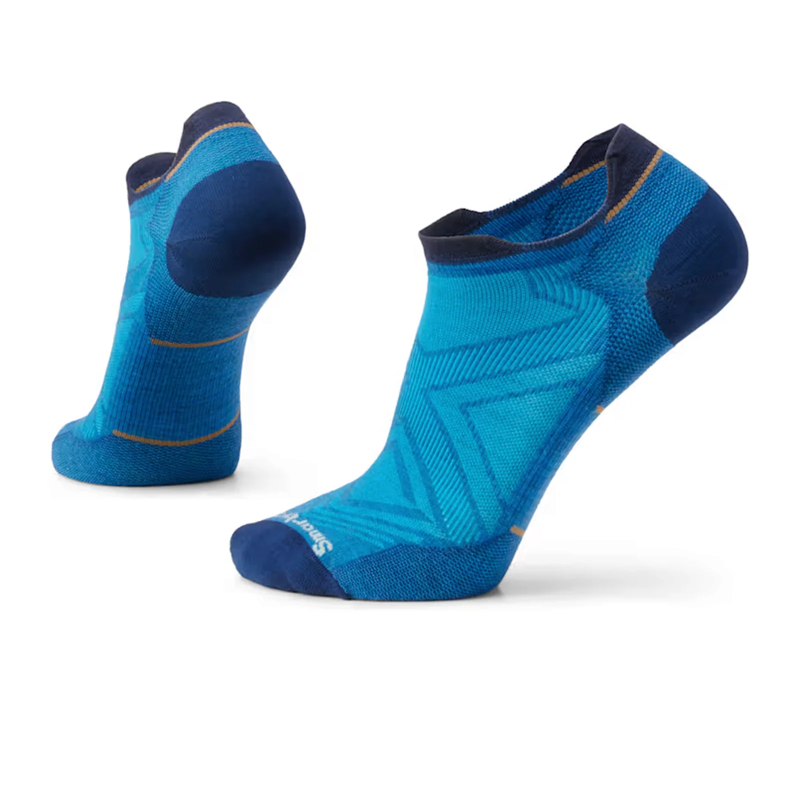 Smartwool Run Zero Cushion Low Ankle Sock (Men) - Laguna Blue - Image 2