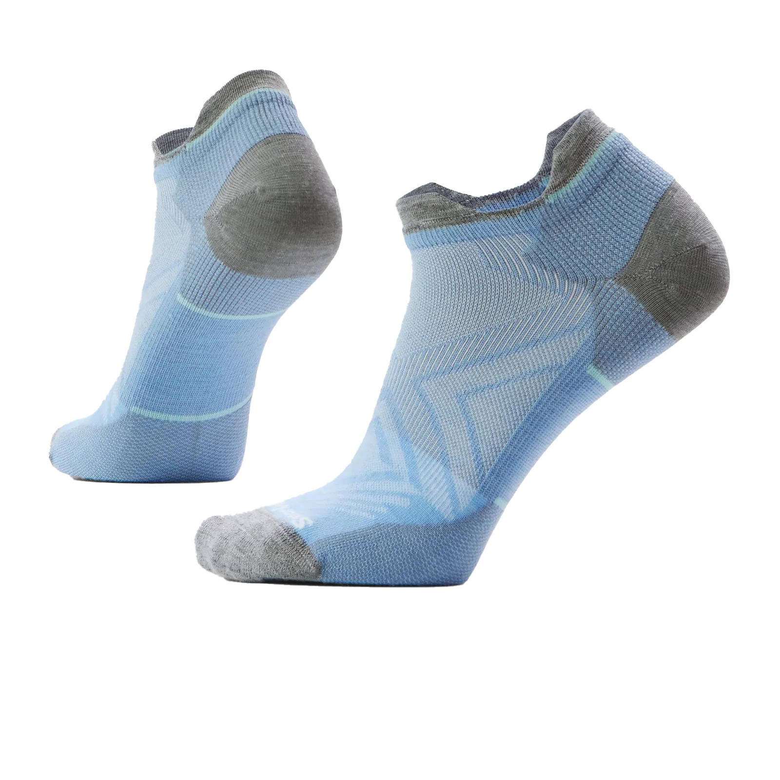Smartwool Run Zero Cushion Low Ankle Sock (Women) - Serene Blue - Image 2