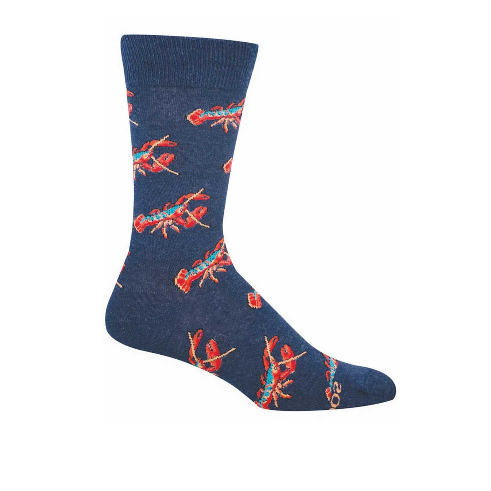 SockSmith Be My Maine Lobster Crew Sock (Men) - Navy Heather