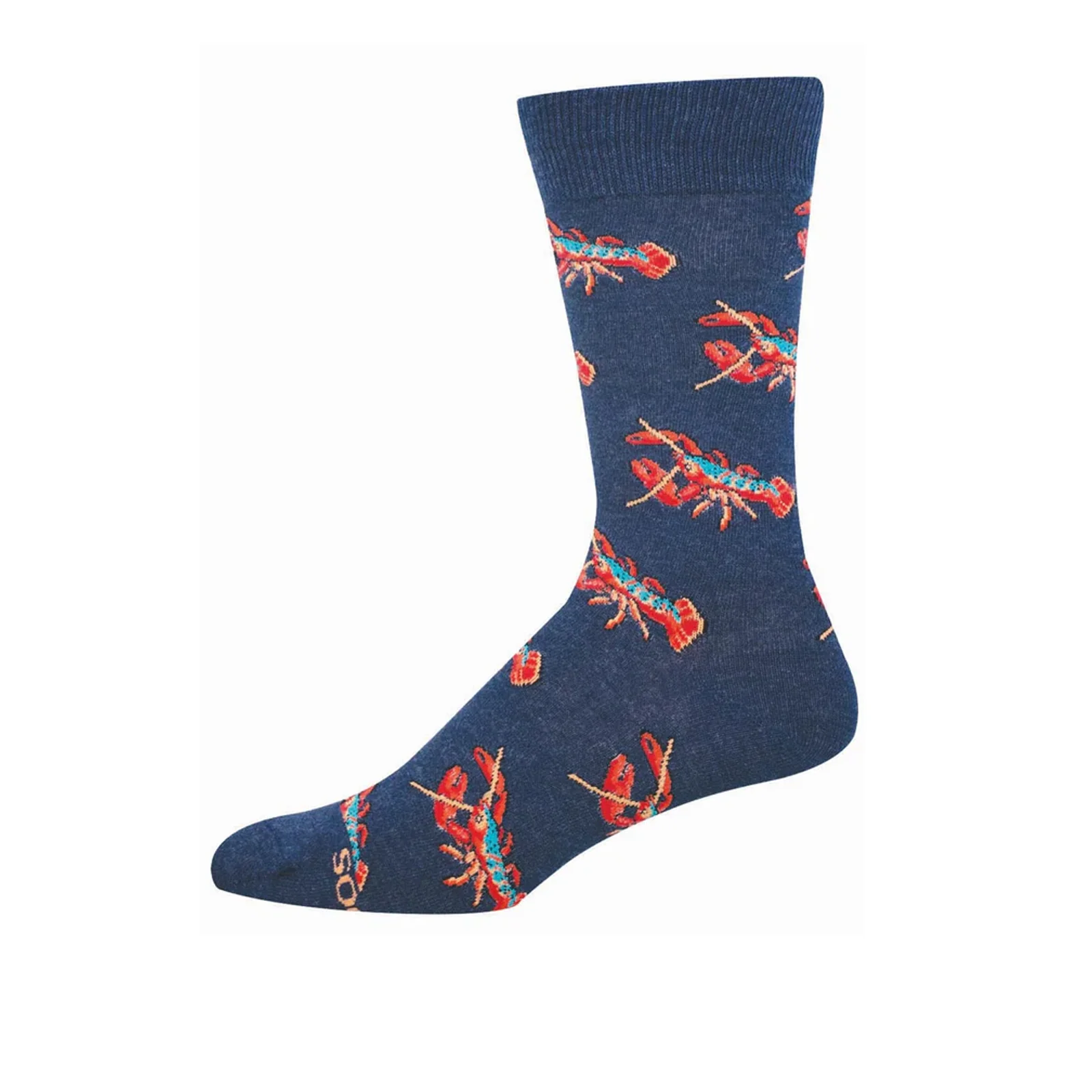 SockSmith Be My Maine Lobster Crew Sock (Men) - Navy Heather - Image 2