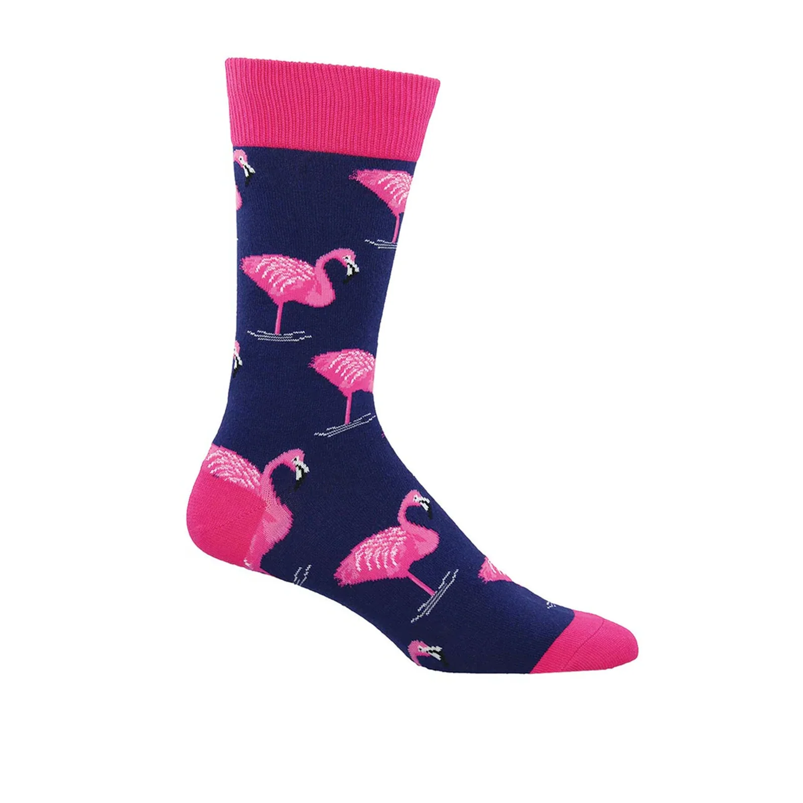 SockSmith Flamingo Crew Sock (Men) - Navy