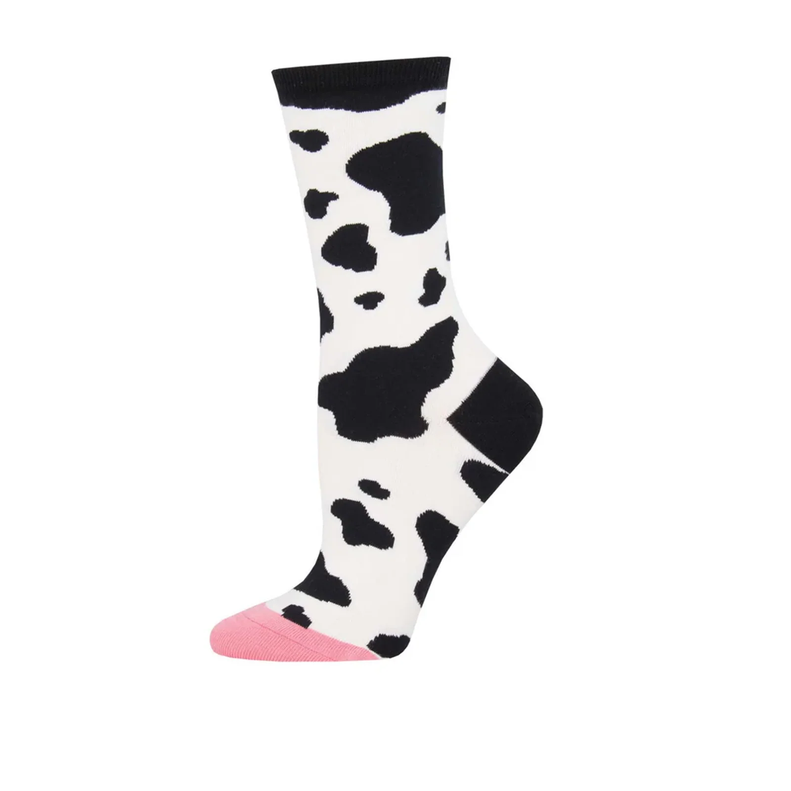 SockSmith MOOOO! Crew Sock (Women) - White - Image 2