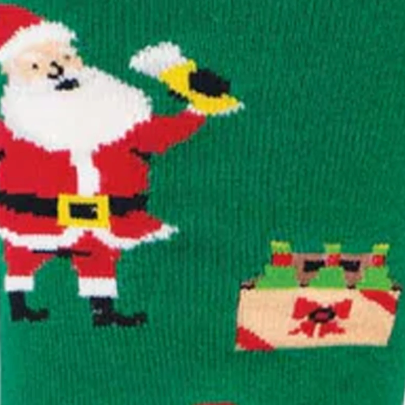 SockSmith Santa's Thirsty Crew Sock (Men) - Green - Image 3