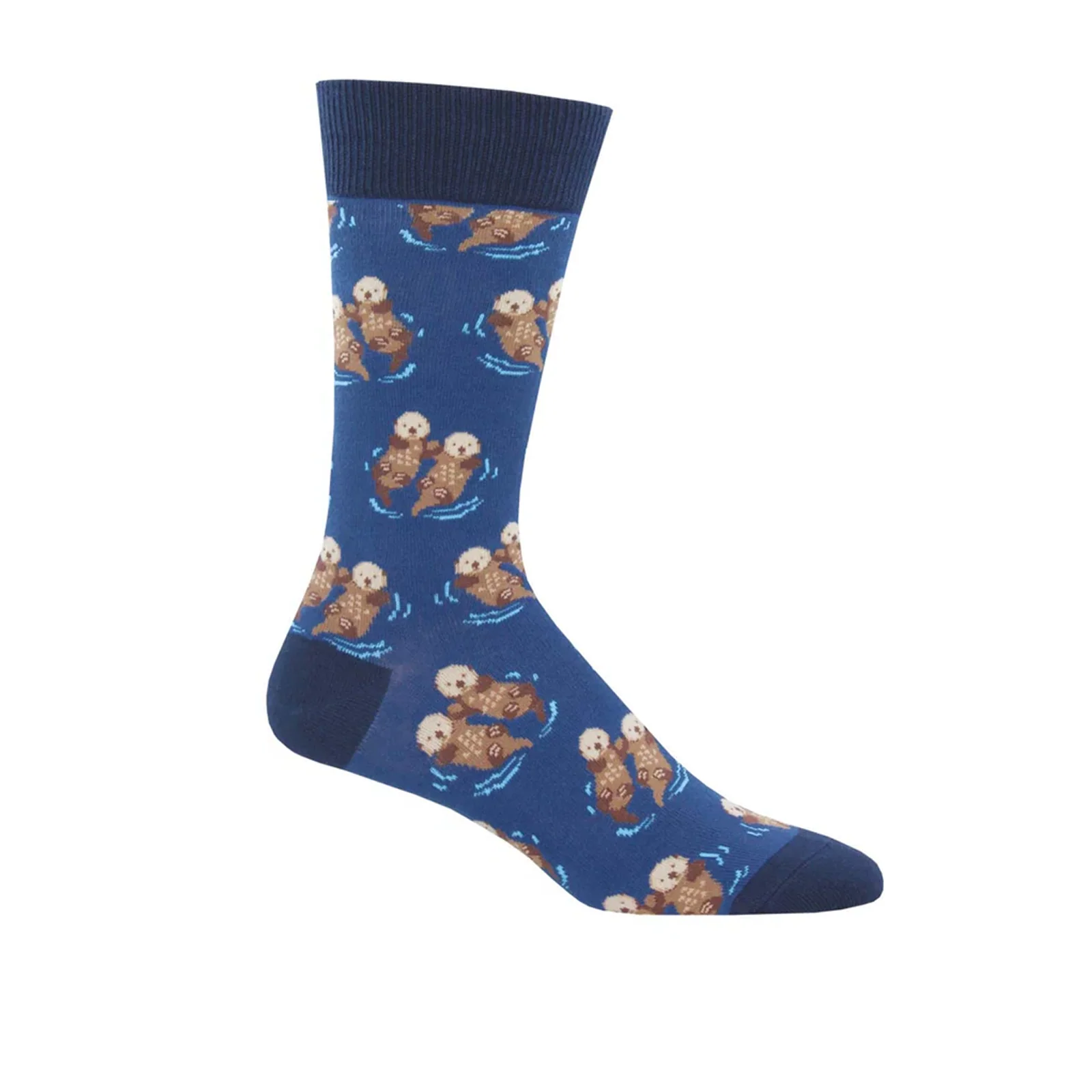 SockSmith Significant Otter Crew Sock (Men) - Blue