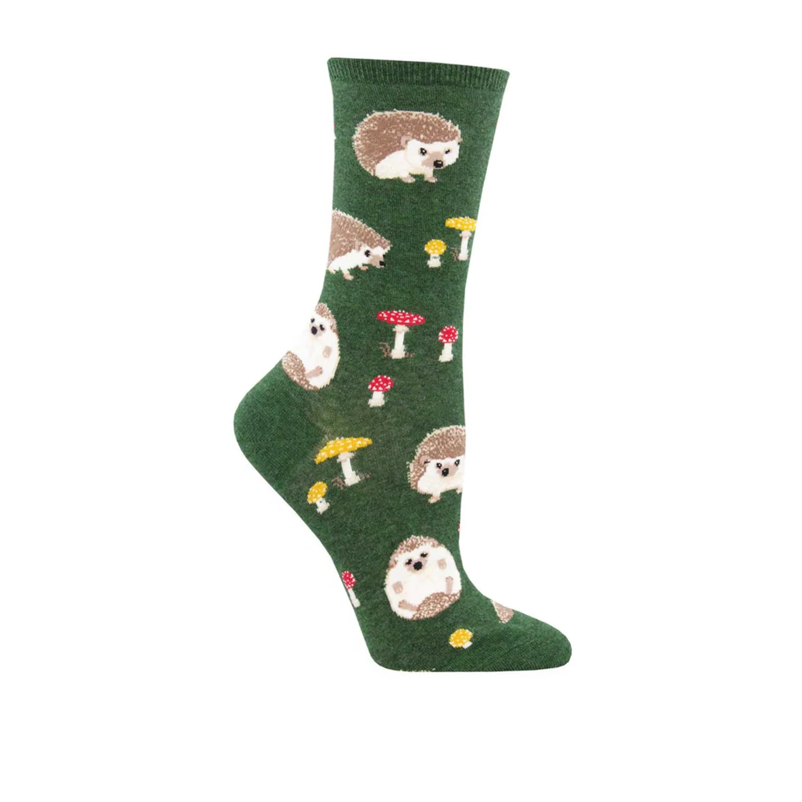 SockSmith Slow Poke Crew Sock (Women) - Green Heather