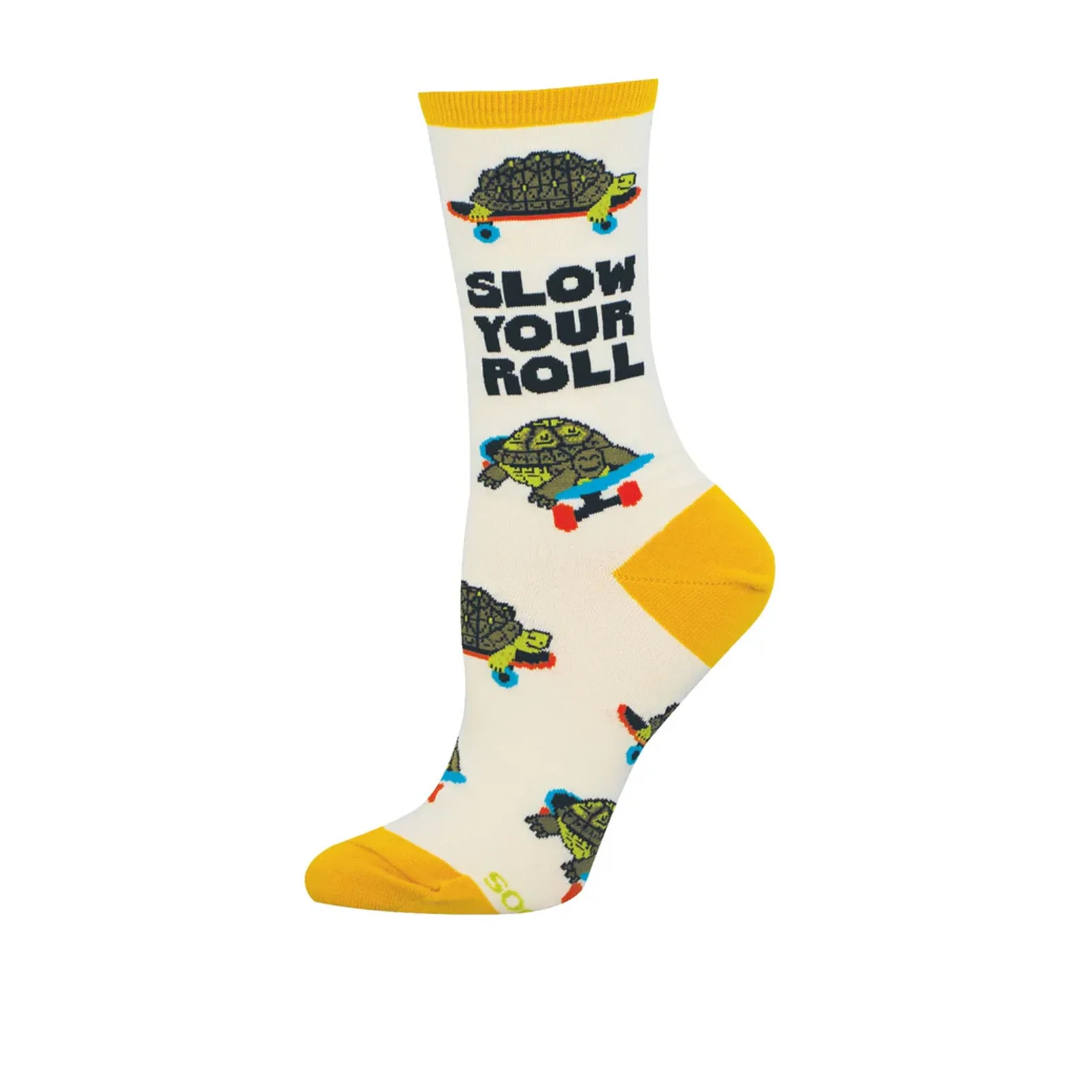 SockSmith Slow Your Roll Crew Sock (Women) - Ivory