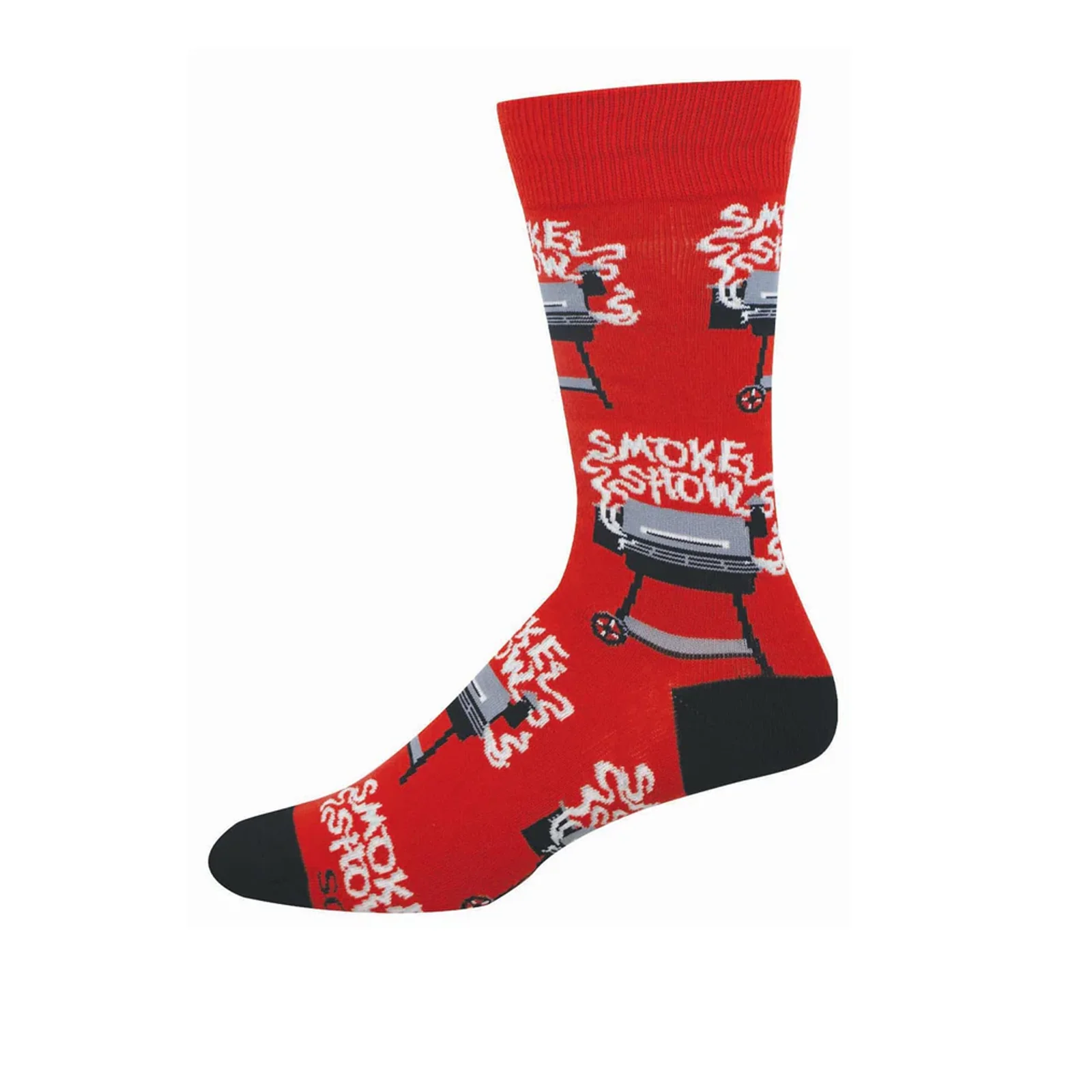 SockSmith Smoke Show Crew Sock (Men) - Red - Image 2