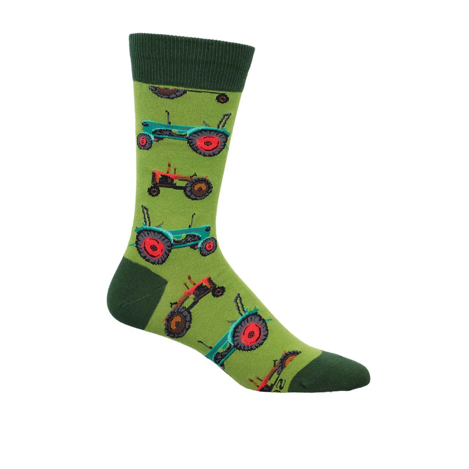SockSmith Tractors Crew Sock (Men) - Green
